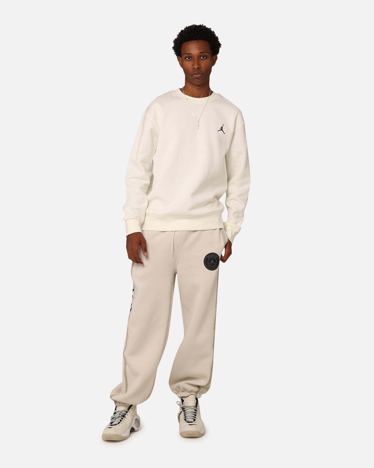 Jordan X Paris Saint-Germain Fleece Pants Light Bone/Black、mySite、zt4zffjzw