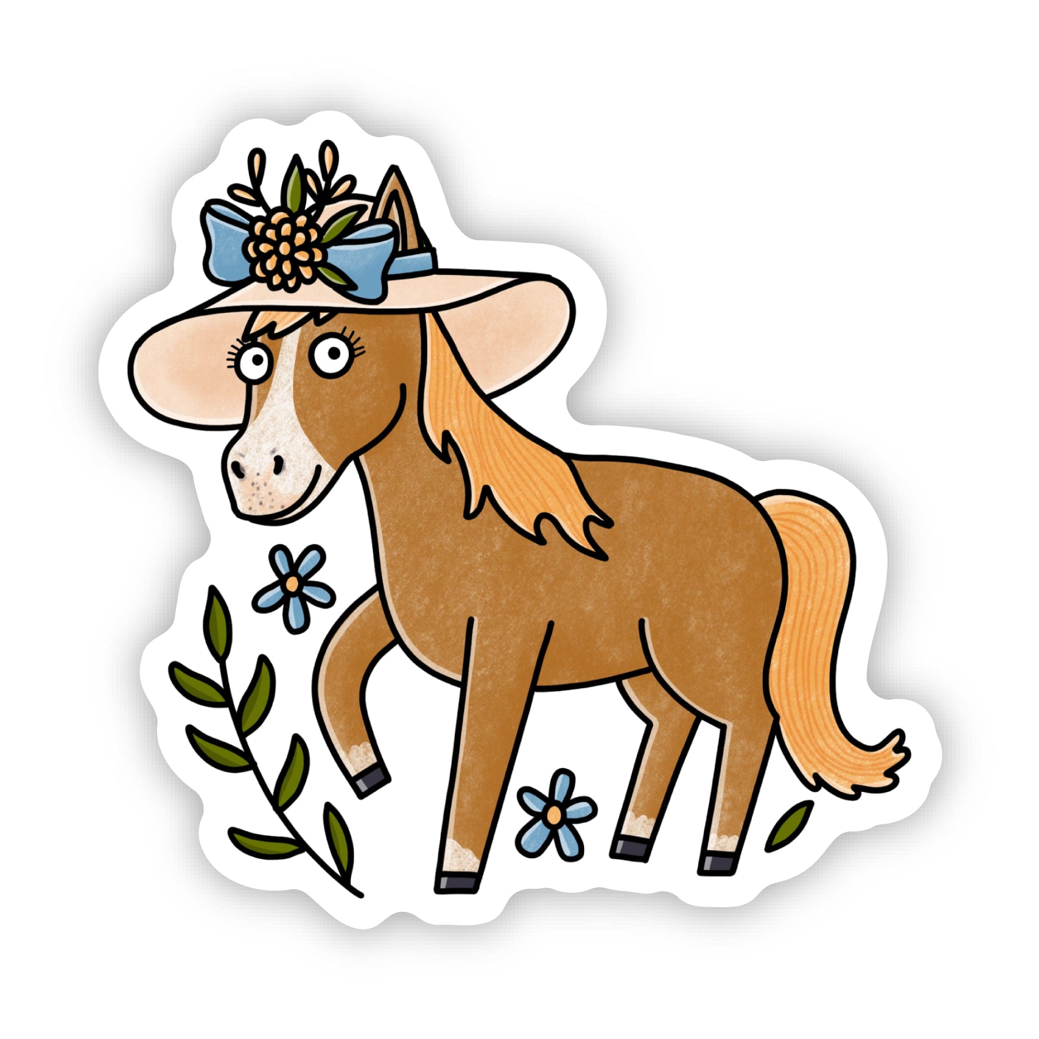  Horse In Hat Kentucky Sticker、mySite、ghnorth