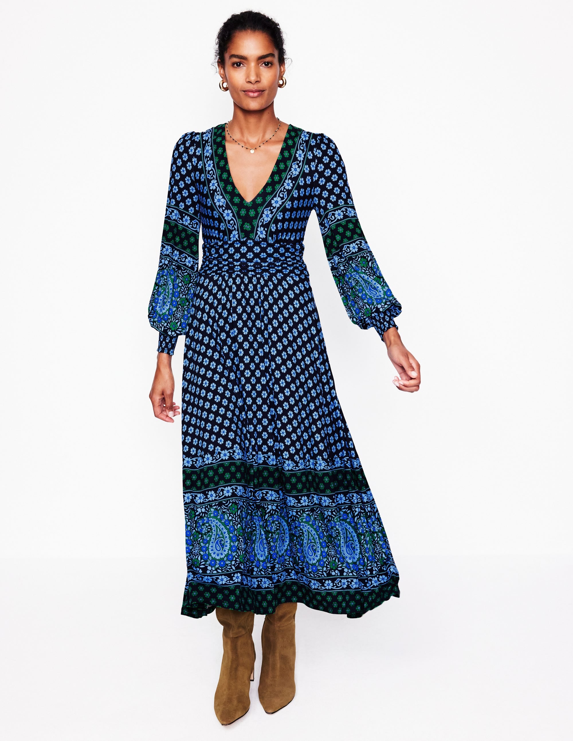  Daphne Jersey Maxi Dress-Dawn Blue, Paisley Posy、mySite、ashleygrahame