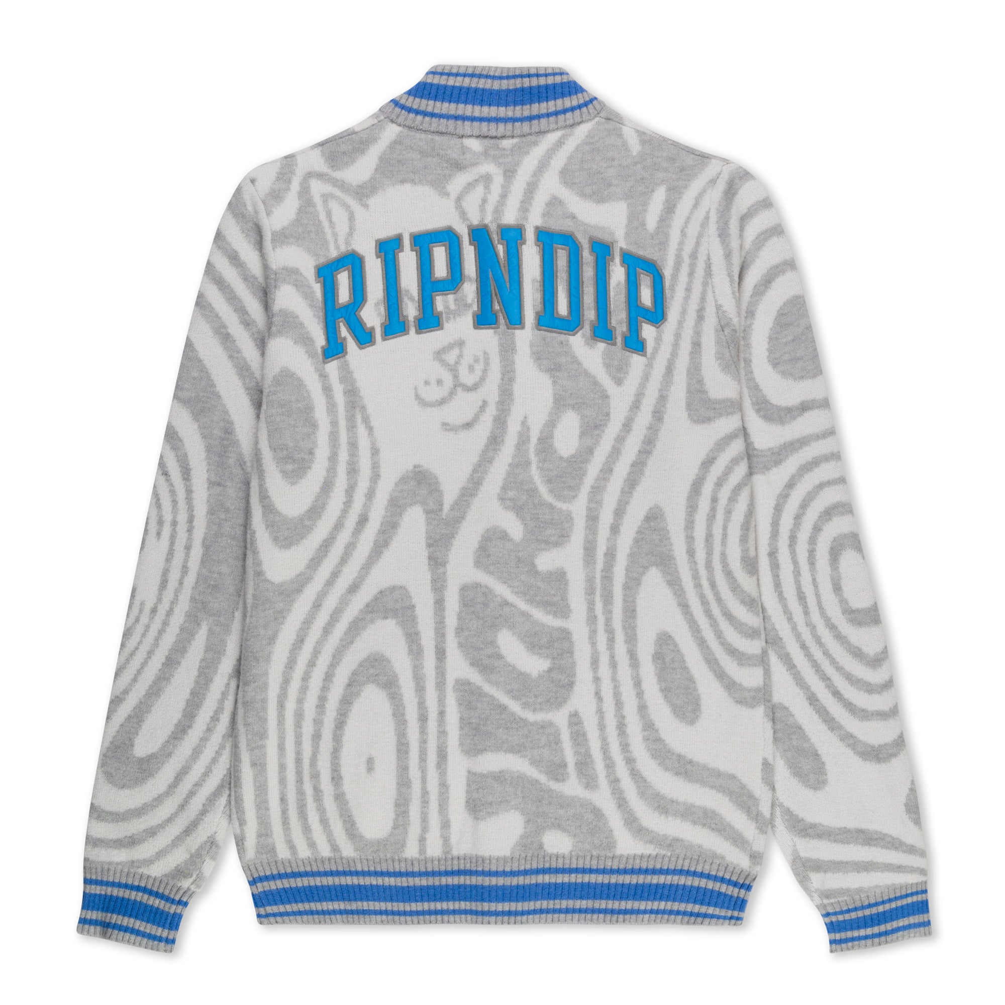  Hypnotic Team Spirit Knit Cardigan (Grey/Light Blue)、mySite、merchandisen