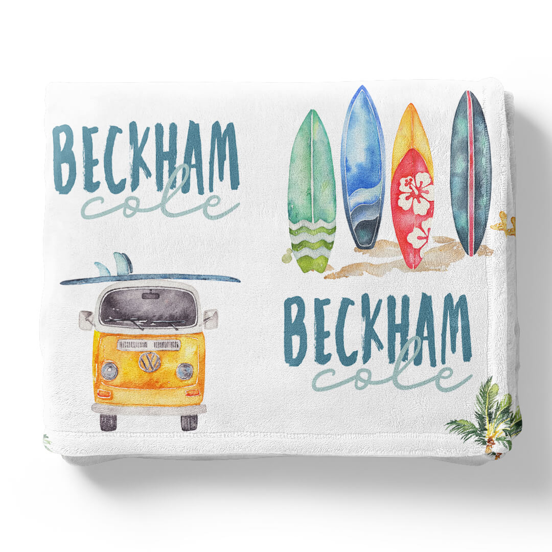  Surfs Up | Personalized Kids Blanket、mySite、layawaytickets