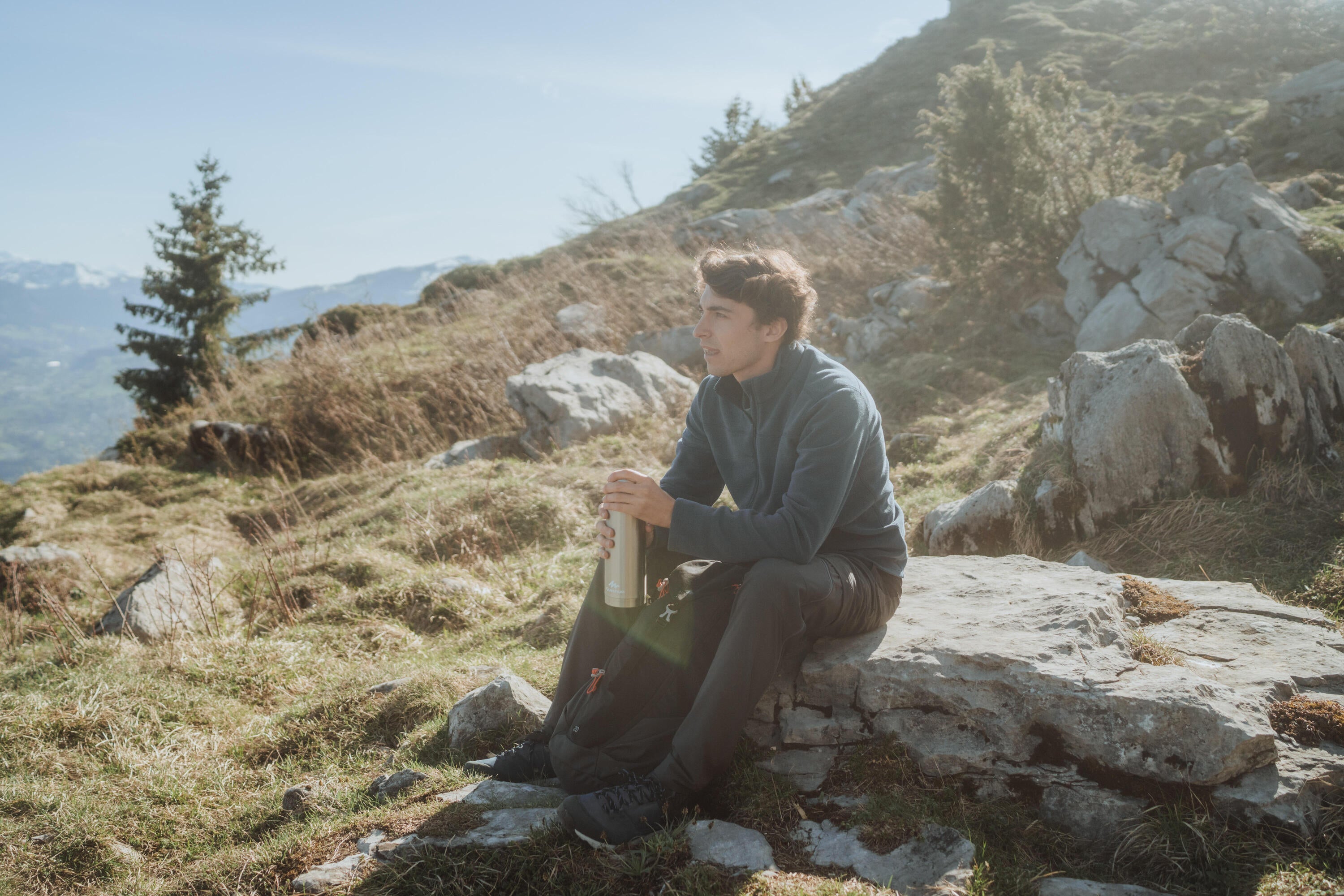 Quechua Men's MH100 Hiking Fleece