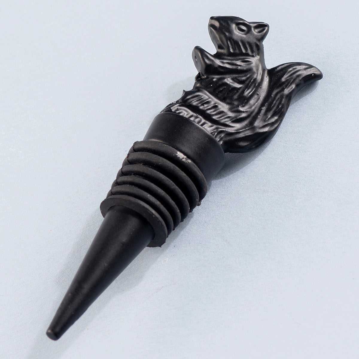 Stainless Steel Bottle Stoper | Squirrel Shape | Black、mySite、camillekostekn