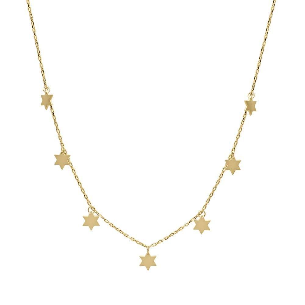 Dangle Delightfully Star of David Necklace - Silver or Gold、mySite、topwebapps