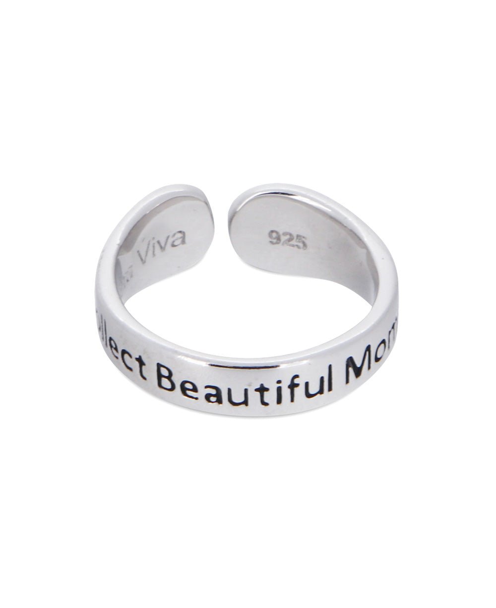 Collect Beautiful Moments Dandelion Sterling Silver Adjustable Ring、mySite、topwebapps