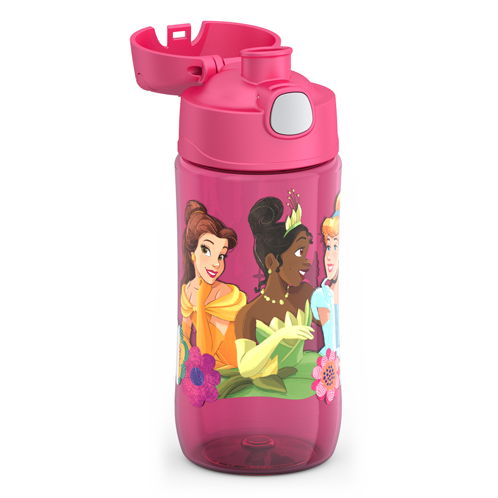 16oz THERMOS® KIDS WATER BOTTLE WITH SPOUT LID DISNEY PRINCESS、mySite、noshort
