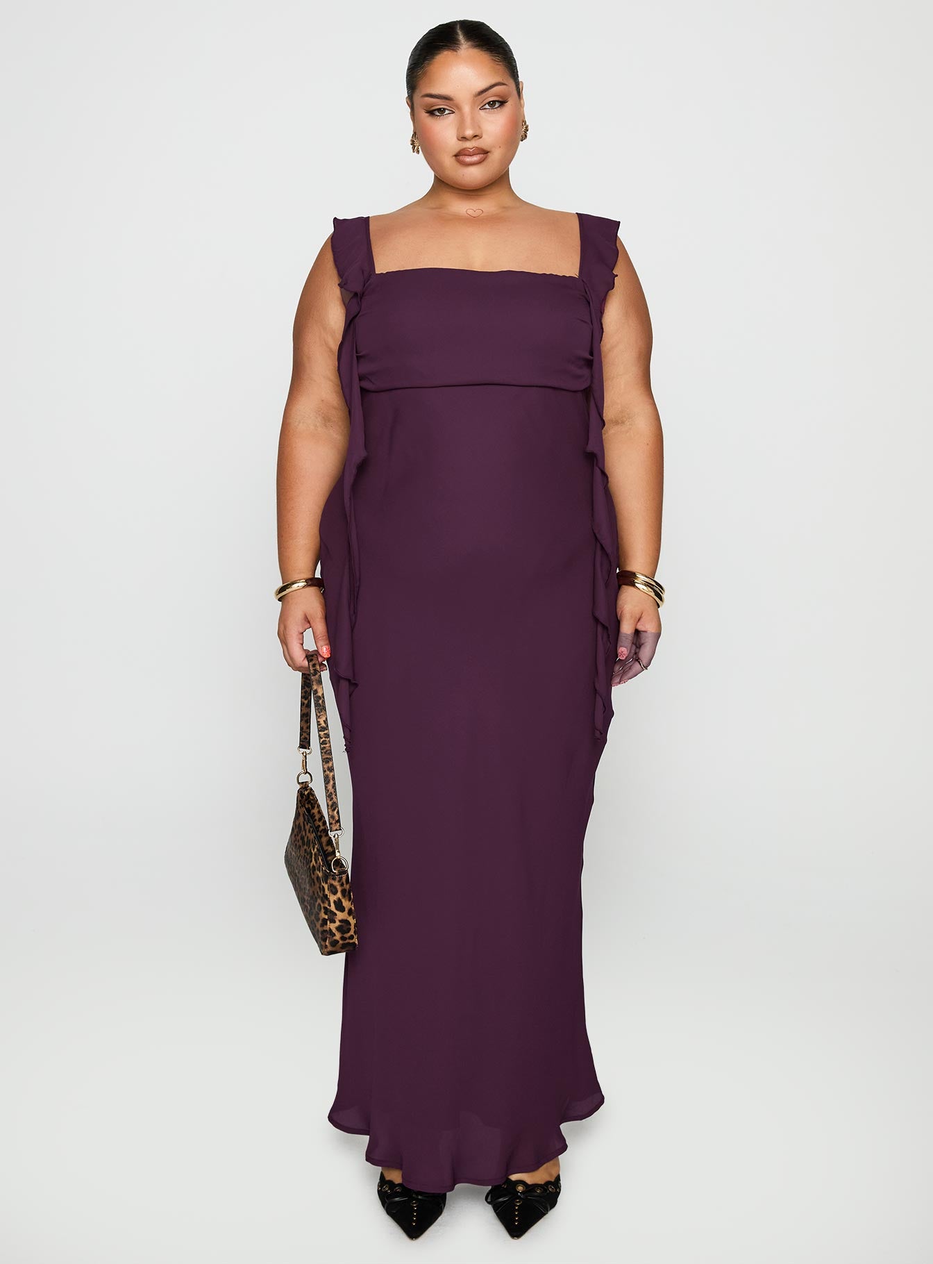 Lanai Maxi Dress Plum Curve、mySite、solidvoid