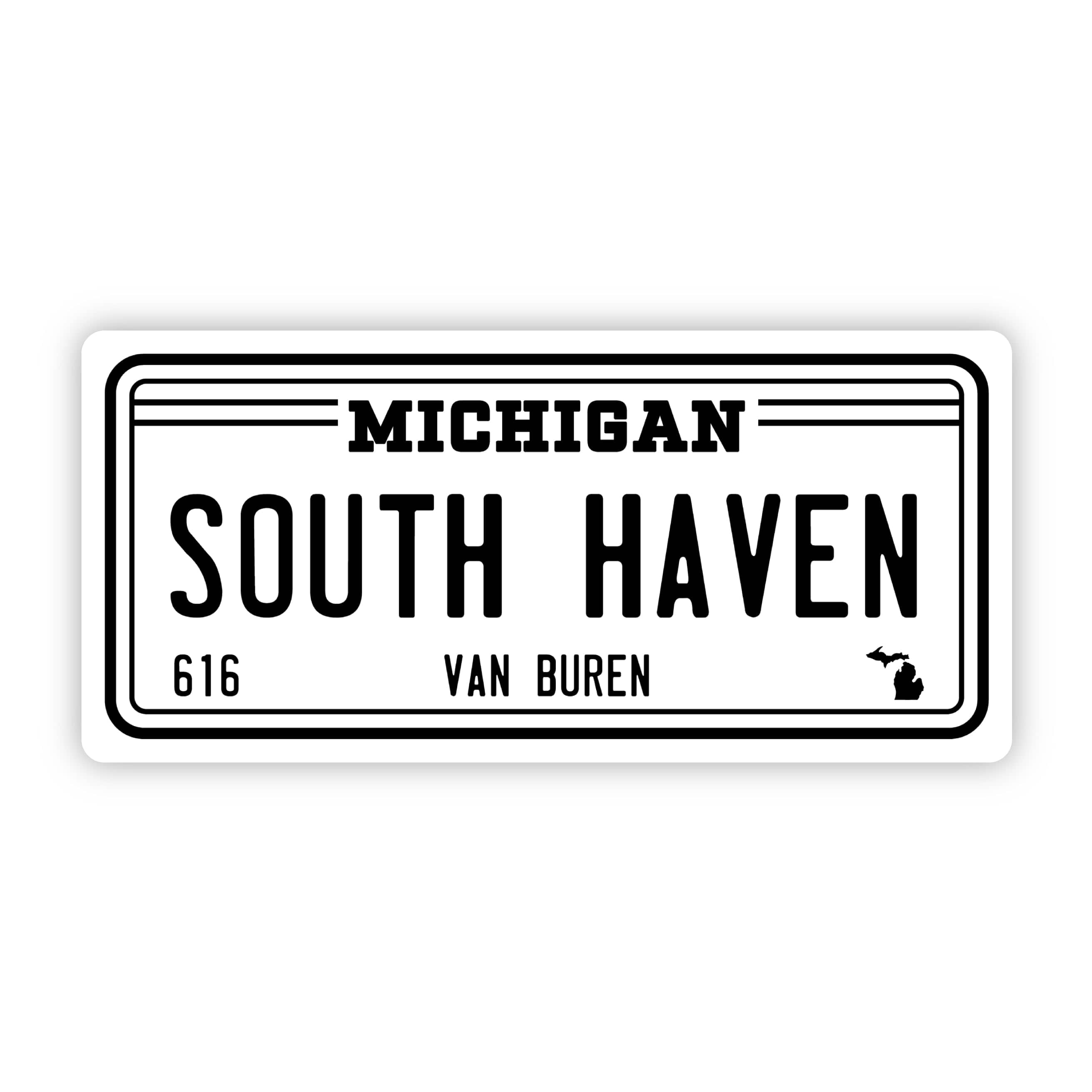  South Haven Michigan 616 License Plate Sticker、mySite、ghnorth