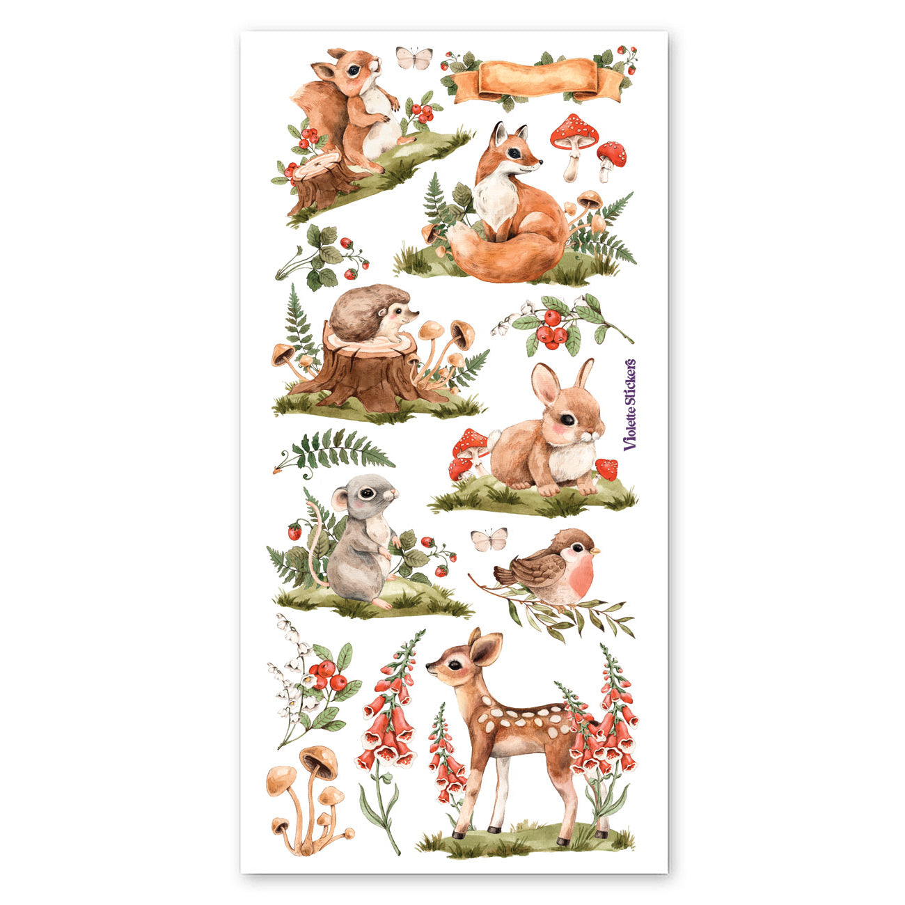  Mushroom Woodland Critters Stickers、mySite、ghnorth