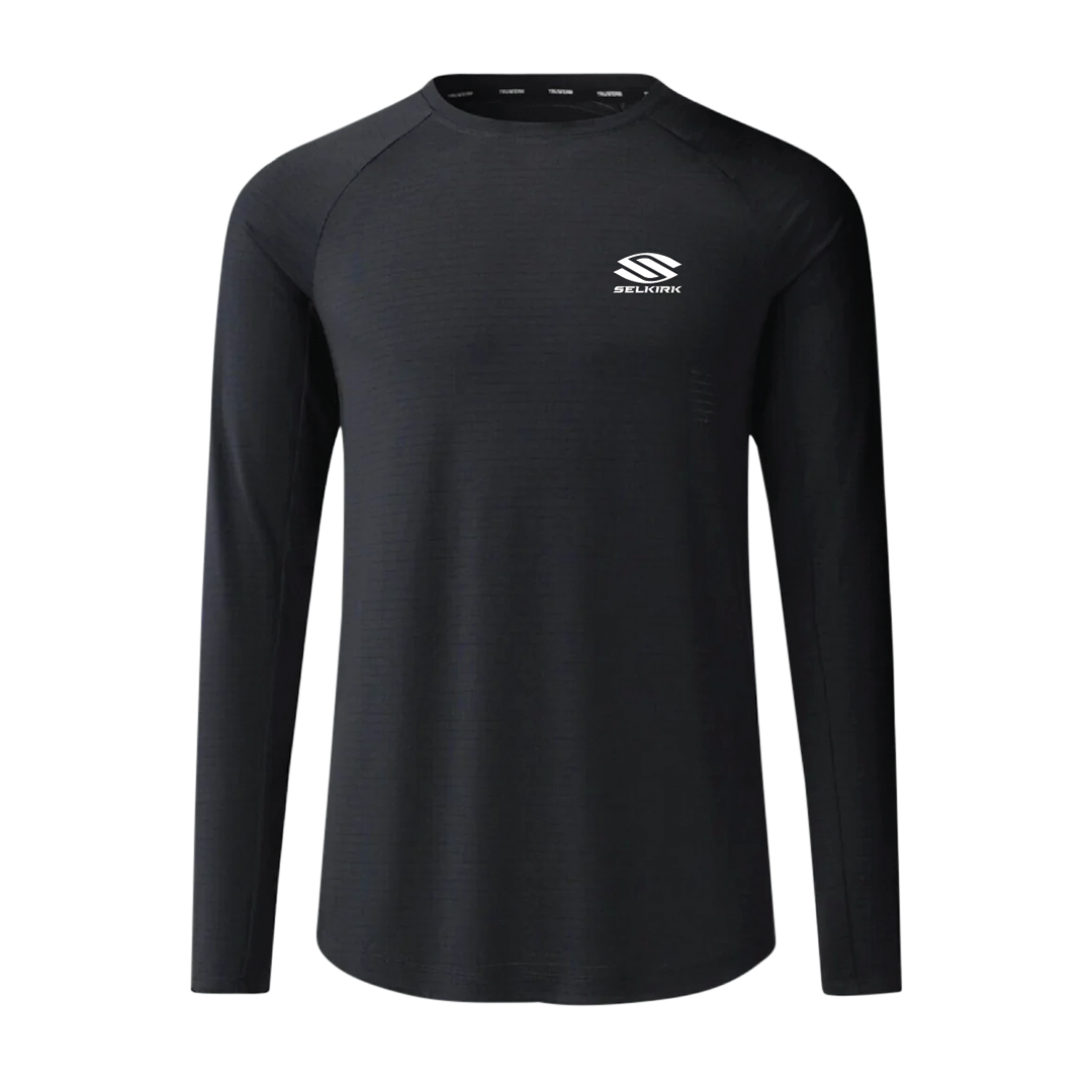 Selkirk TruWear Men's Cardinal Long Sleeve Workout Shirt、mySite、noshort