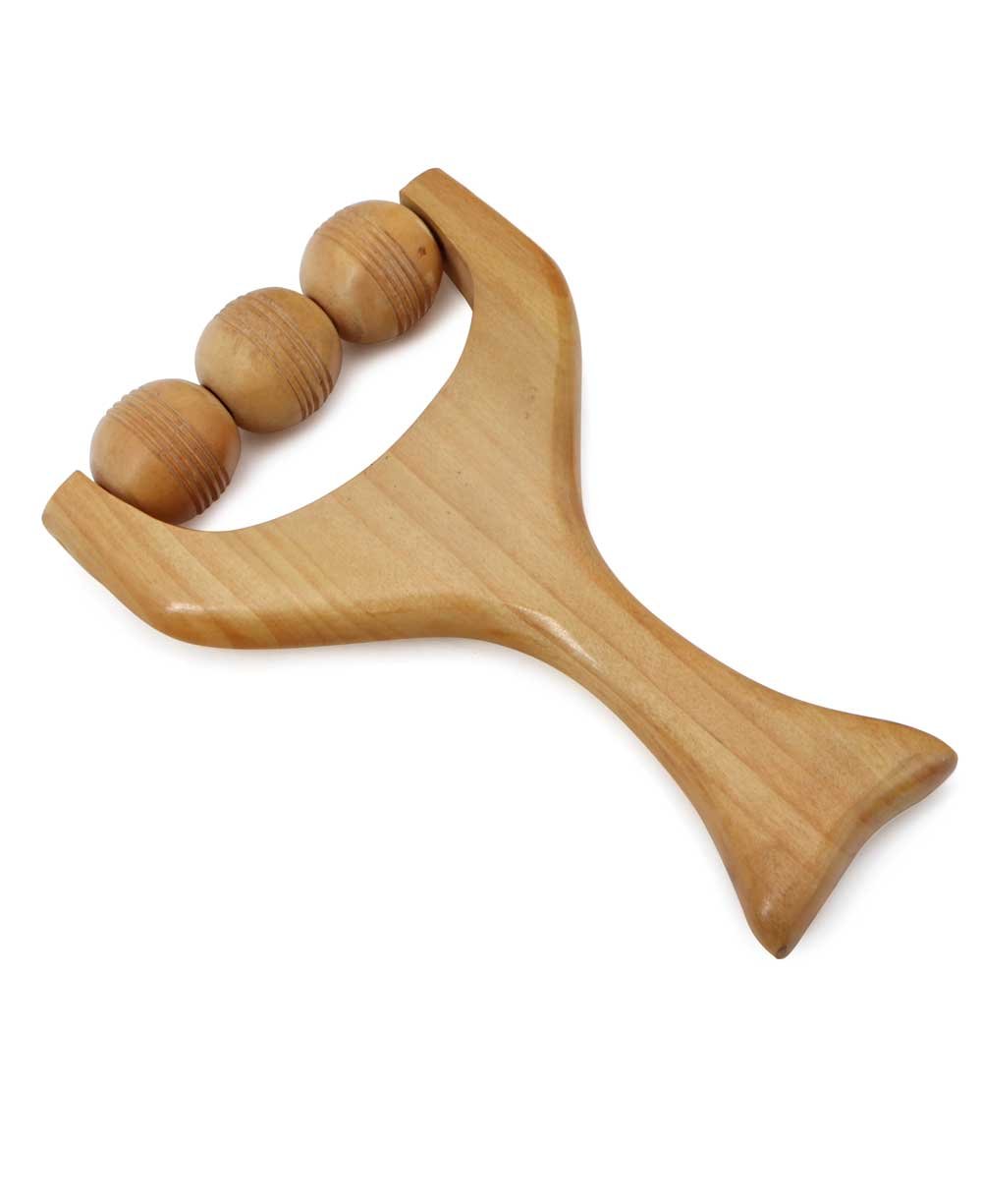 Sustainable Wood Handheld Roller Massager、mySite、topwebapps