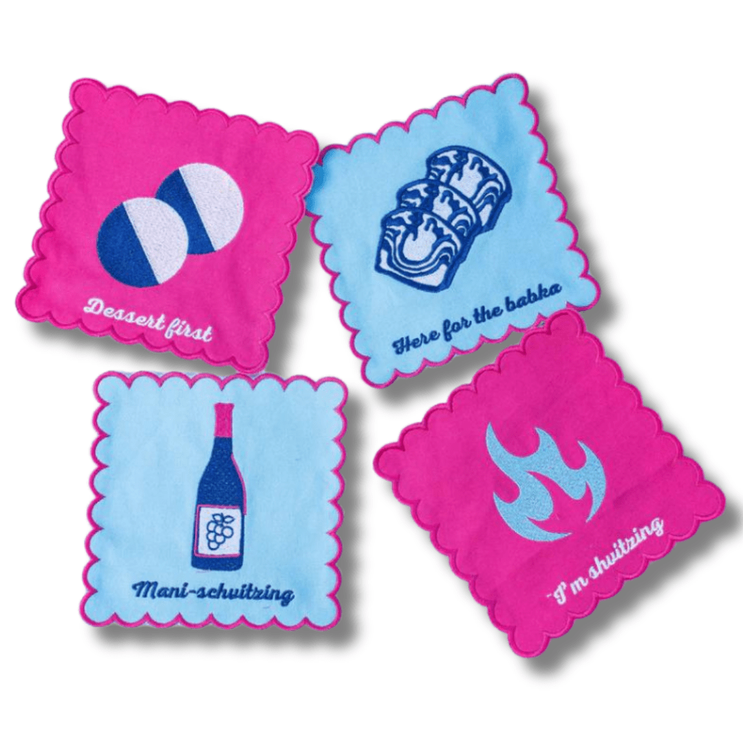 Schvitzing for Sweets Cocktail Napkins - Set of 4、mySite、topwebapps