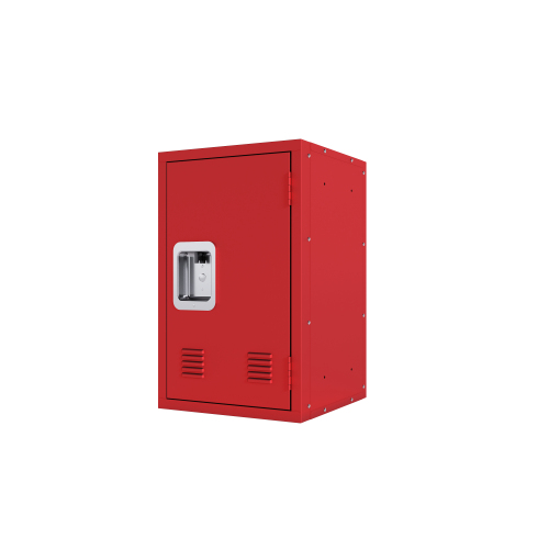24" H Locker Storage Cabinet, Metal Locker Storage Cabinet with 1 Doors, Small Metal Locker,Lockable Storage Cabinet,for Employees,Office,Kids Locker - Assembly Required (Elegant Red)、、casual