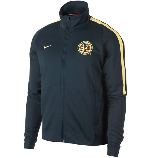 Nike Men's Club America Track Jacket Armory Navy/Lemon Chiffon、mySite、noshort