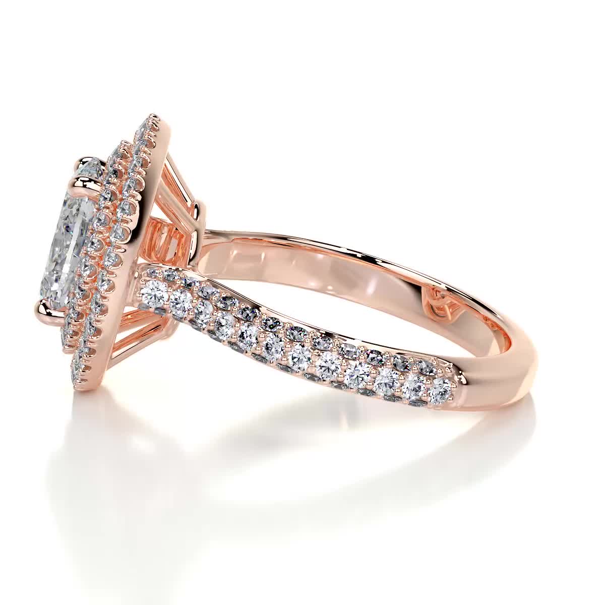 Nora Diamond Engagement Ring -14K Rose Gold、mySite、hinf8tx79