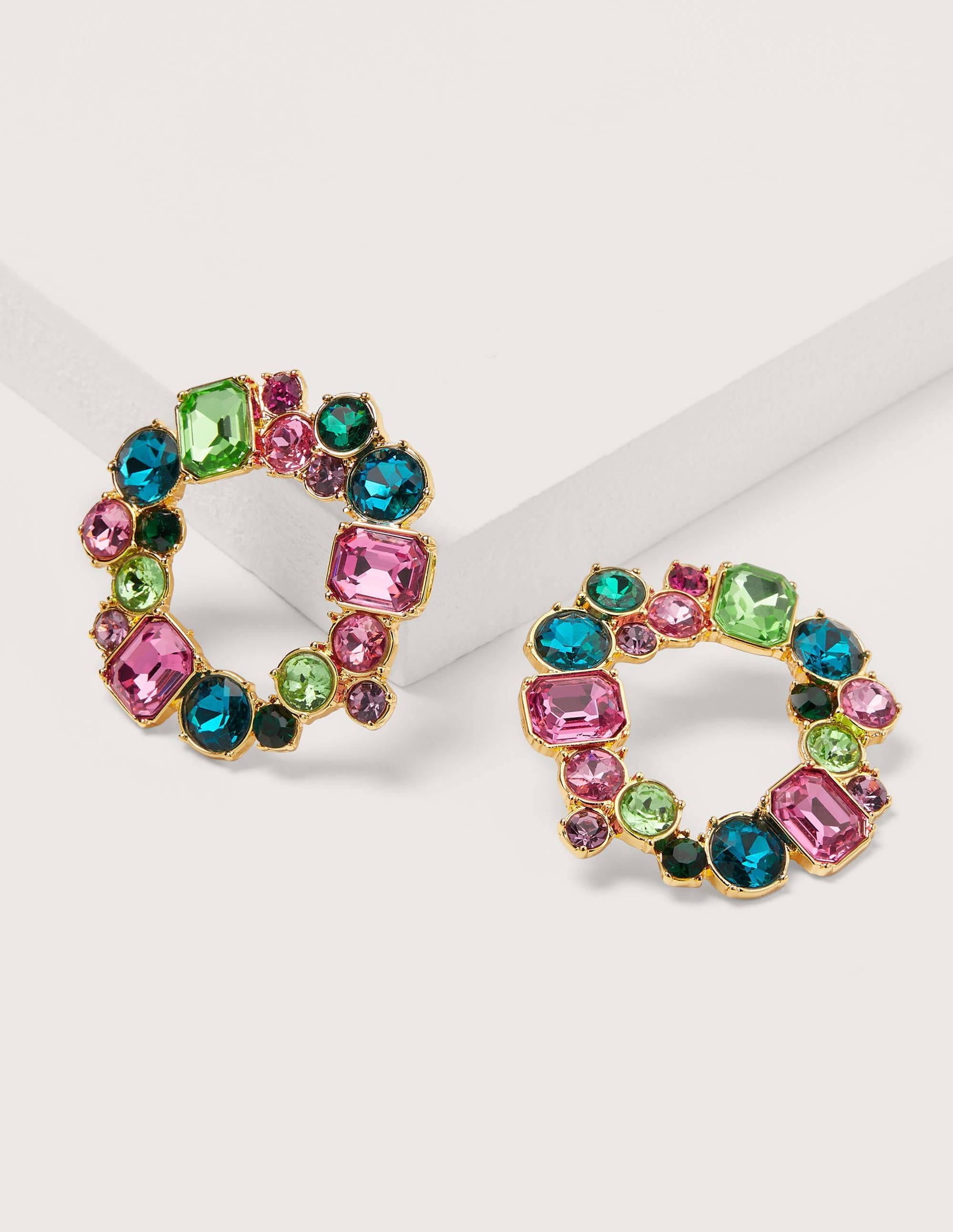  Jewelled Hoop Earrings-Multi、mySite、ashleygrahame