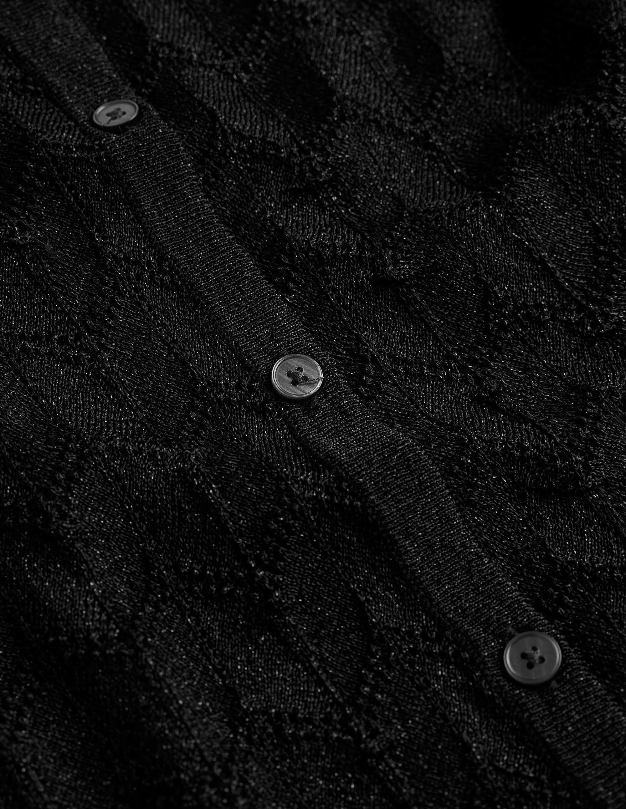  Knitted Beach Shirt-Metallic Black、mySite、ashleygrahame