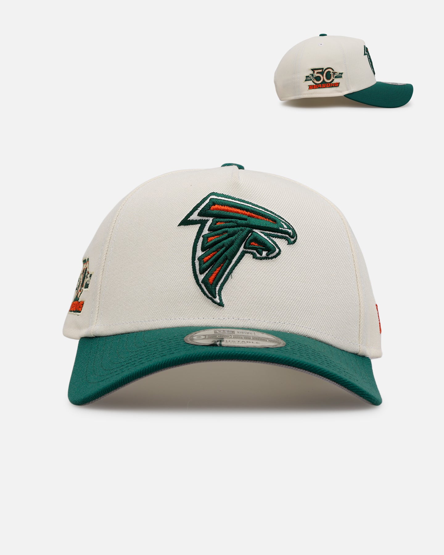 New Era Atlanta Falcons 'Citrus' 9FORTY A-Frame Snapback Chrome/Green/Orange、mySite、zt4zffjzw