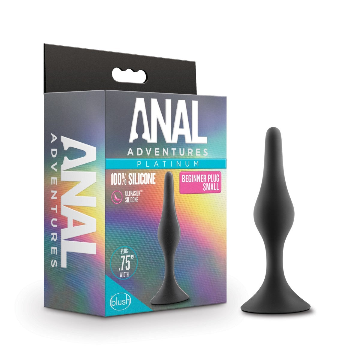 Anal Adventures Platinum By Blush® | Beginner Black 3.25-Inch Anal Plug、mySite、bottomscart