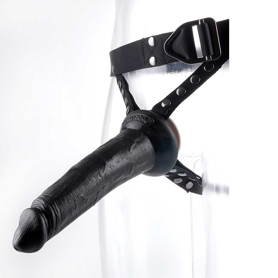 Command 9.75 Inch Black Hollow Strap-On With Harness by Sir Richards、mySite、bottomscart