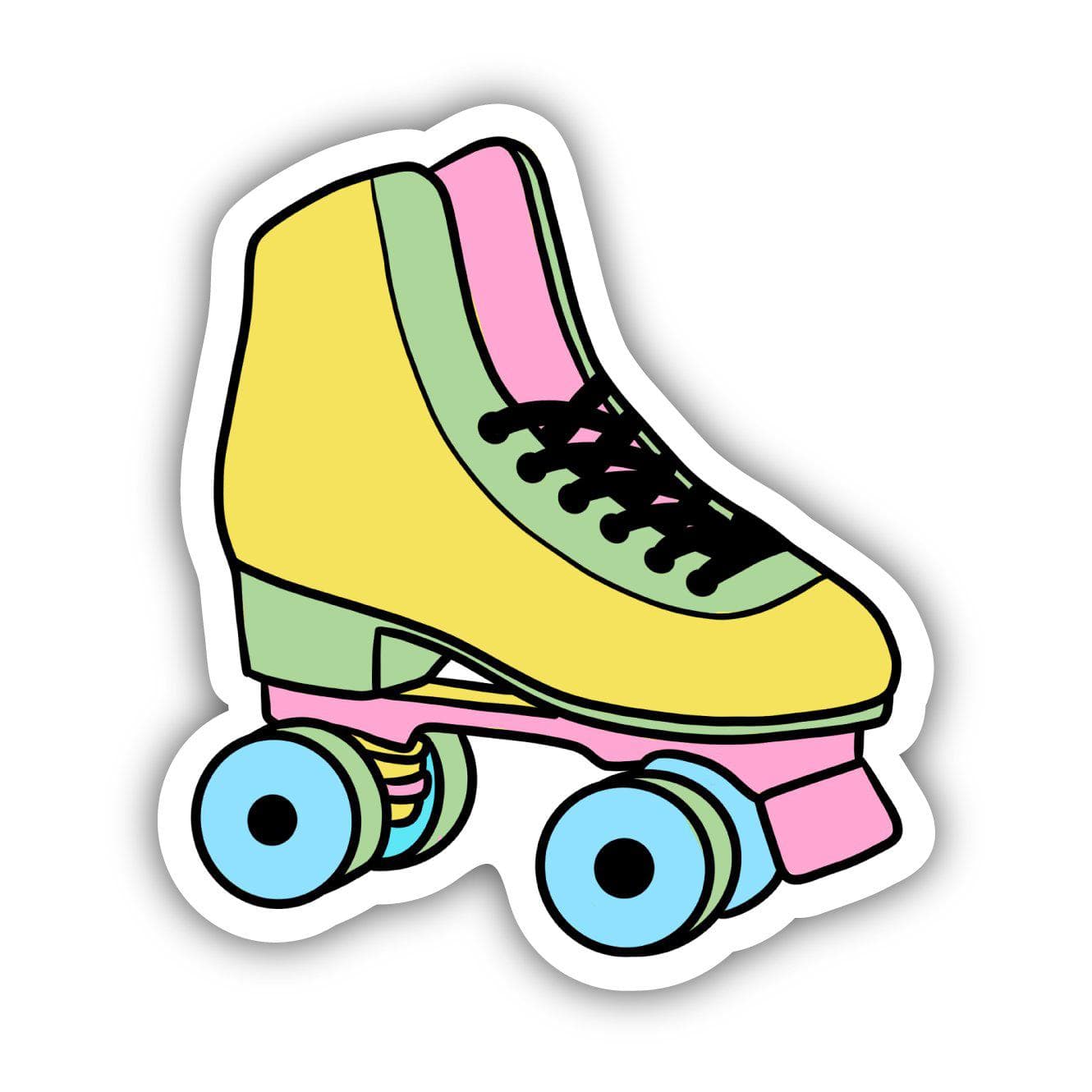  Multicolor Roller Skate Aesthetic Sticker、mySite、elrpsem3k