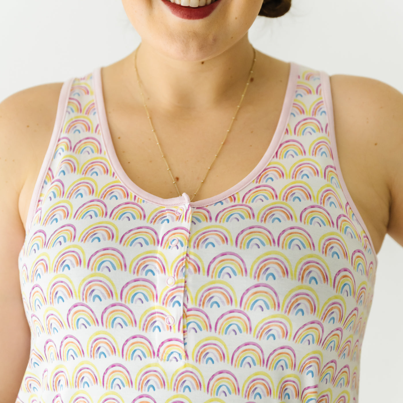  Pastel Rainbows Women's Tank Nightgown、mySite、layawaytickets