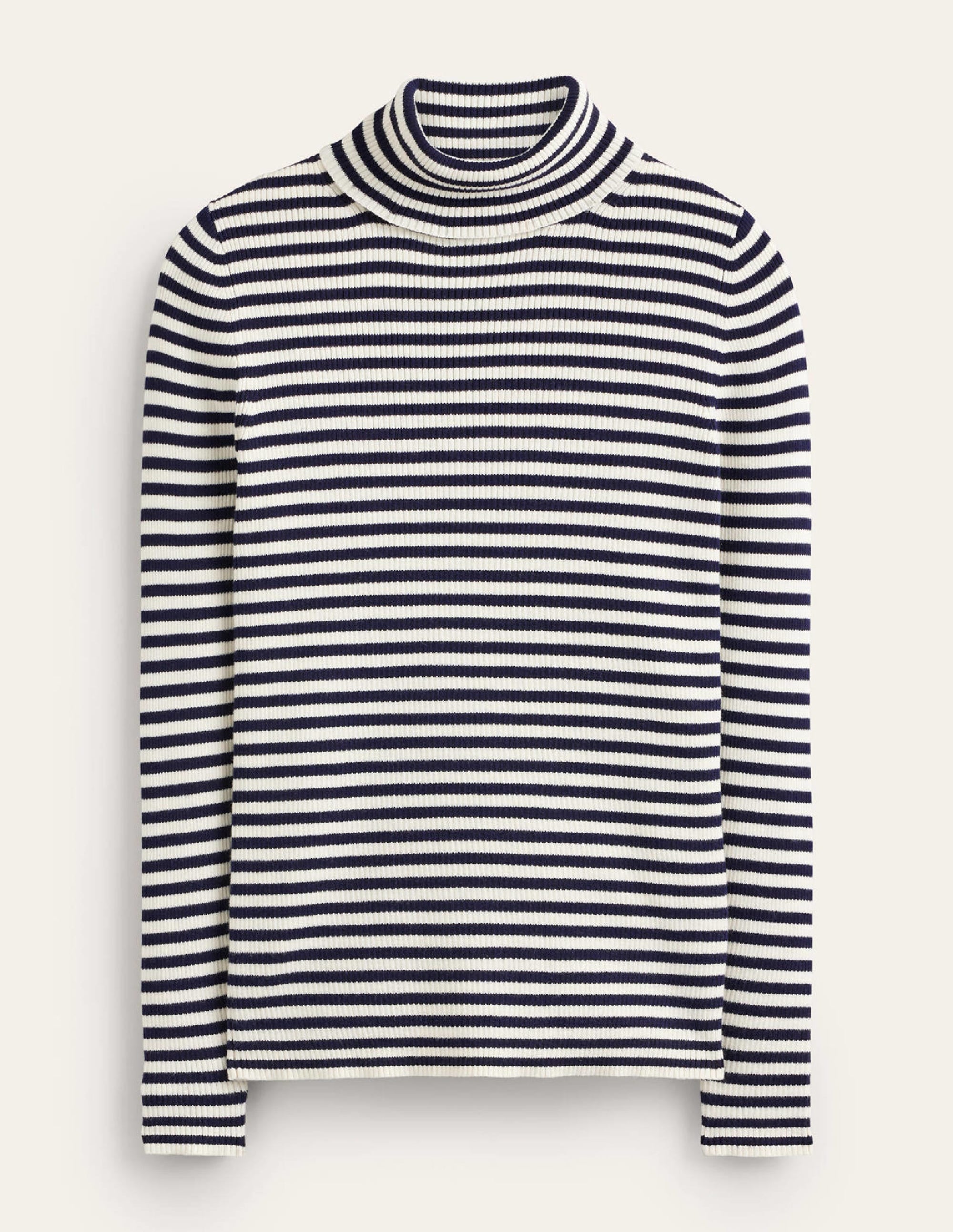  Catriona Roll Neck Jumper-Navy and Ivory、mySite、ashleygrahame