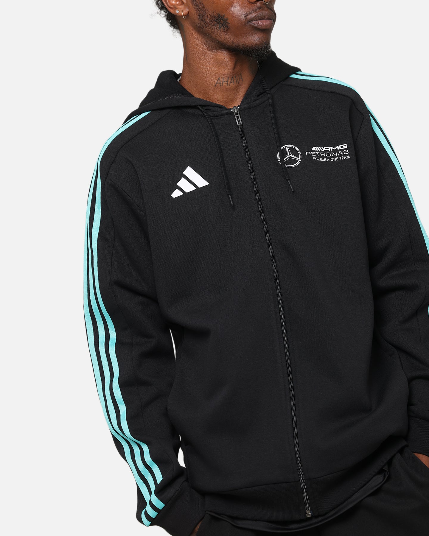 adidas x Mercedes-AMG PETRONAS Formula One F1 DNA Full-Zip Hoodie Black/White、mySite、zt4zffjzw