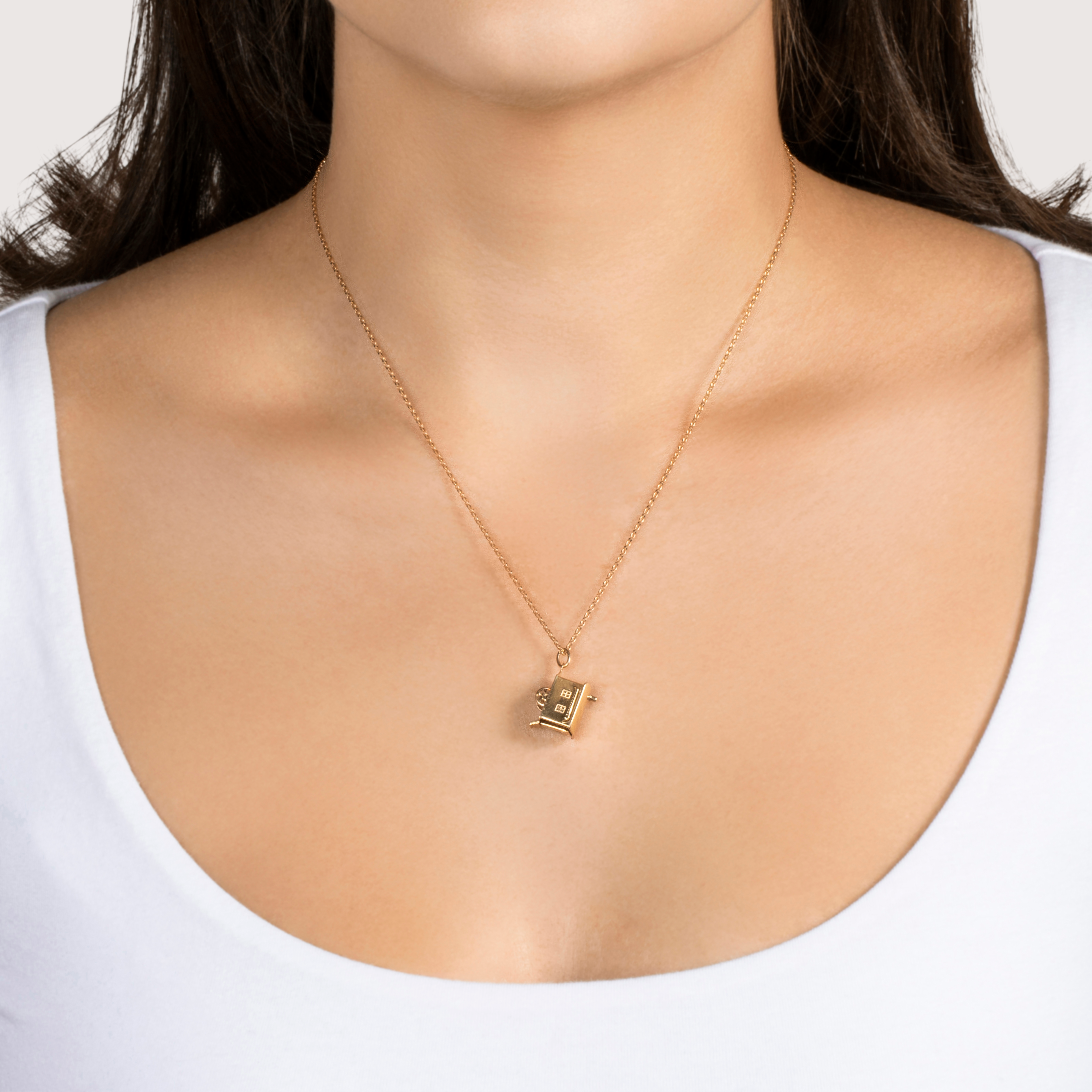 Vintage 14k Yellow Gold Tiny Home Vardos Charm / Pendant、mySite、hinf8tx79