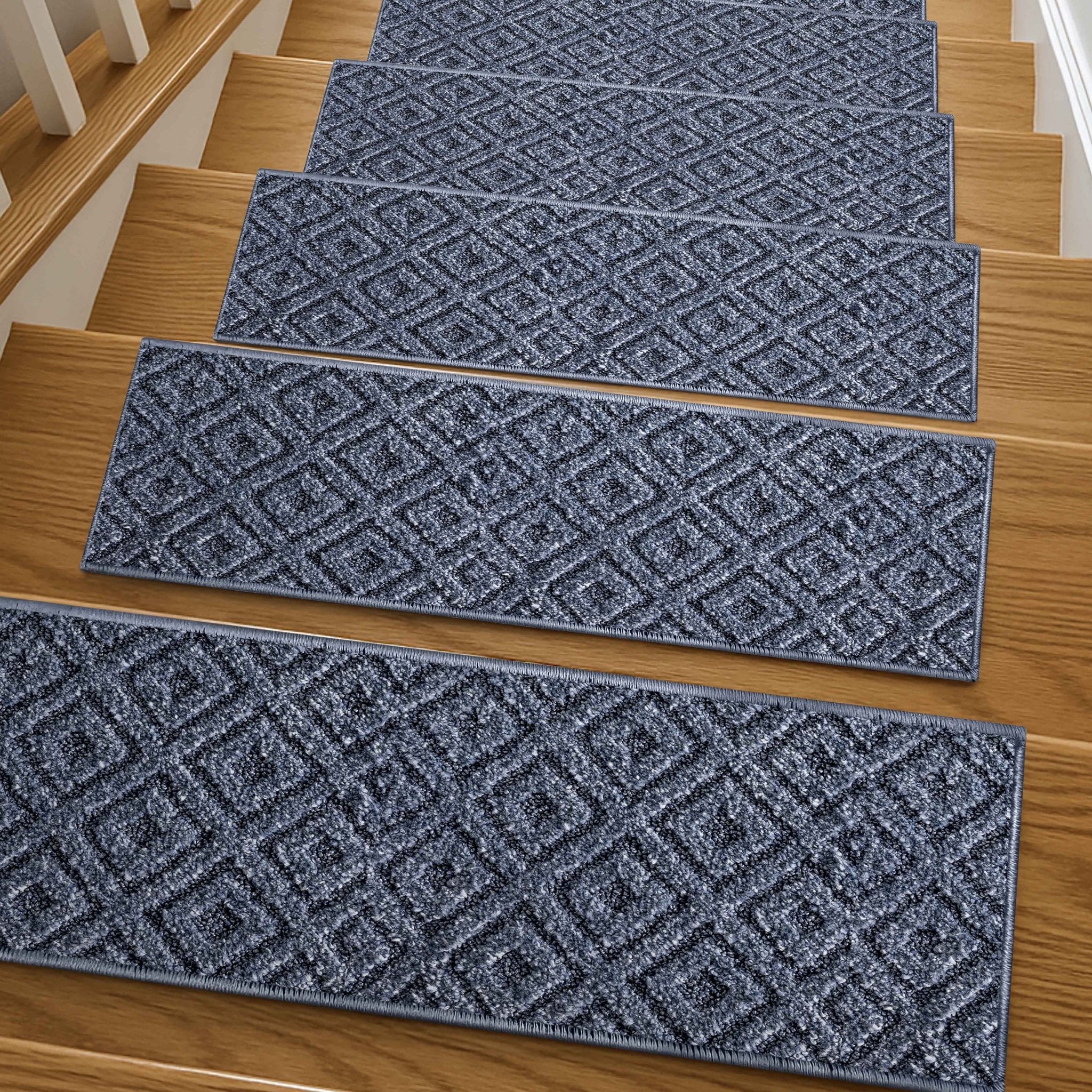 Pia Light Blue Stair Tread Rugs、mySite、gigharbornorthrealestate