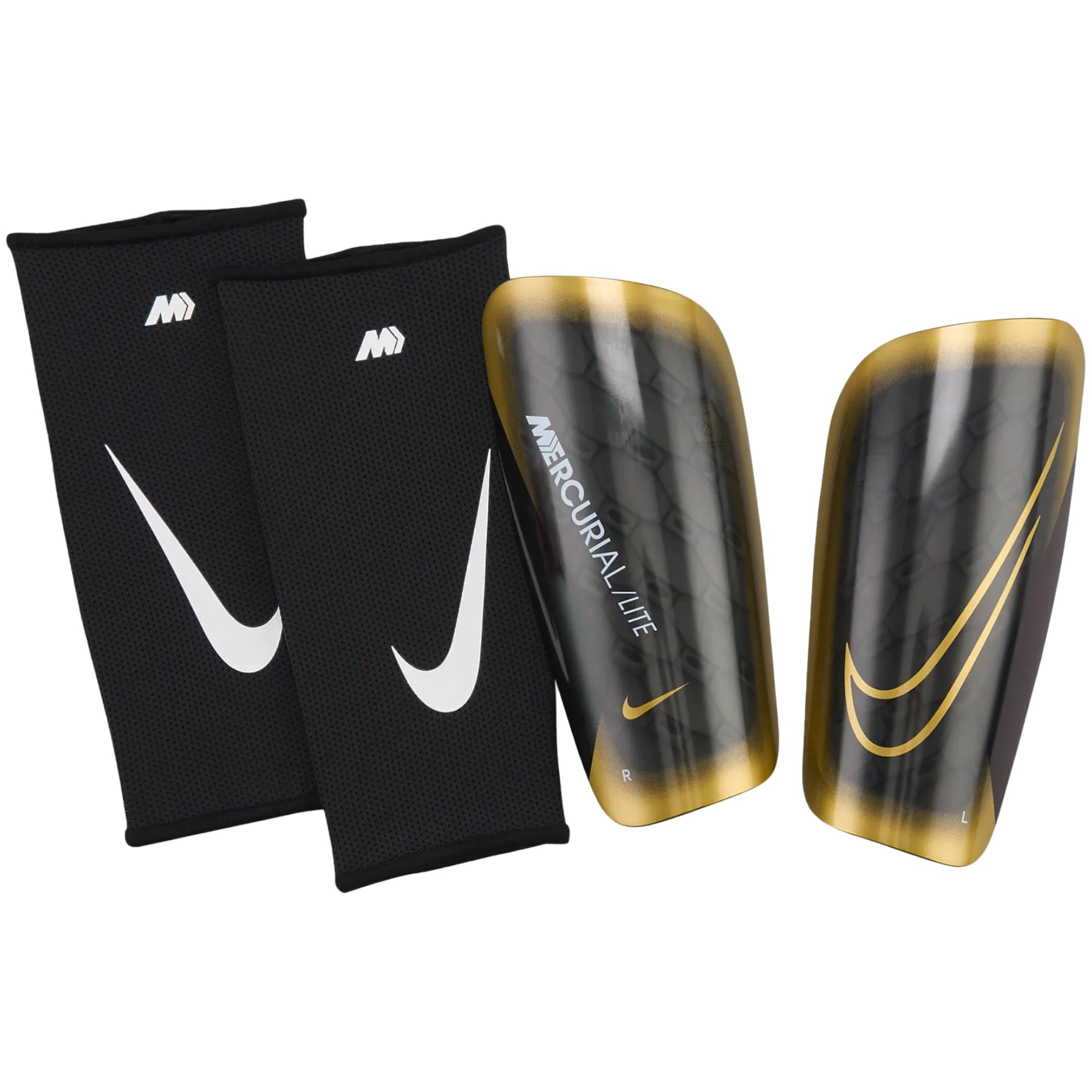 Nike Mercurial Lite Shin Guards Black/Gold、mySite、noshort