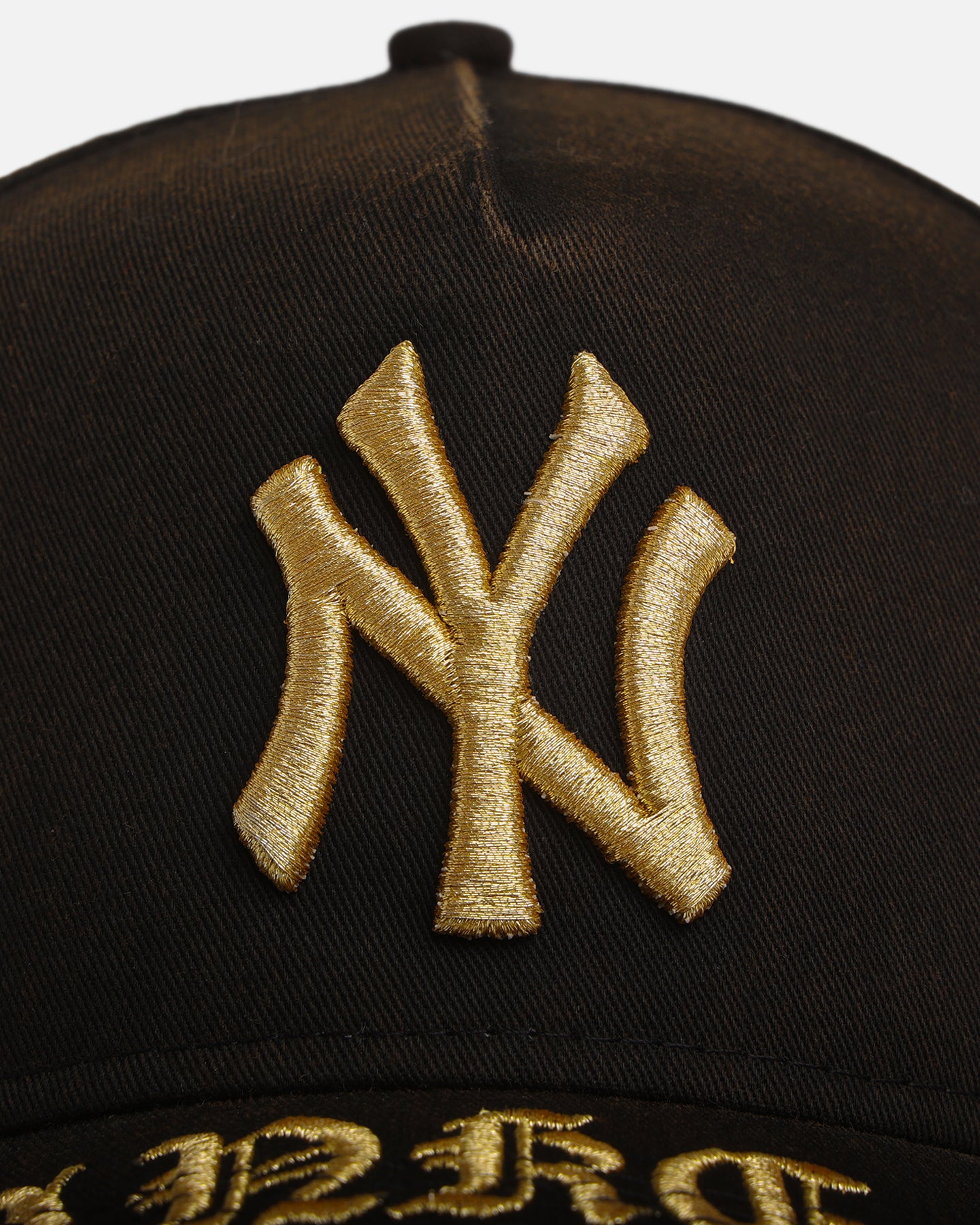 New Era New York Yankees 'Washed Gothic Visor' 9OFRTY A-Frame Snapback Black、mySite、zt4zffjzw
