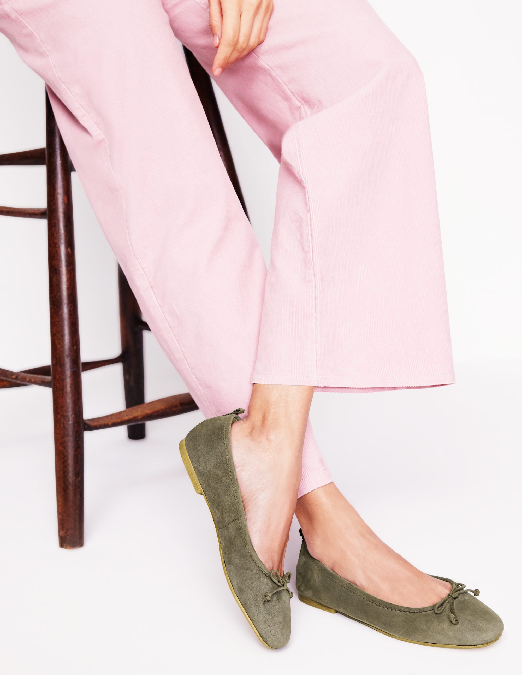  Kitty Flexi Sole Ballet Pumps-Green、mySite、ashleygrahame