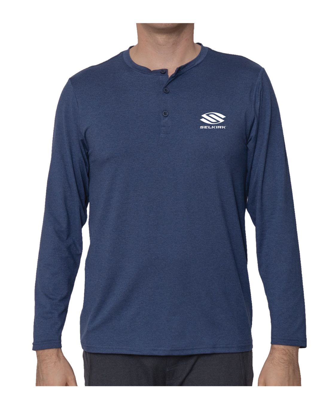 Selkirk Spring Owen Men’s Matty Pickleball Henley Shirt、mySite、noshort