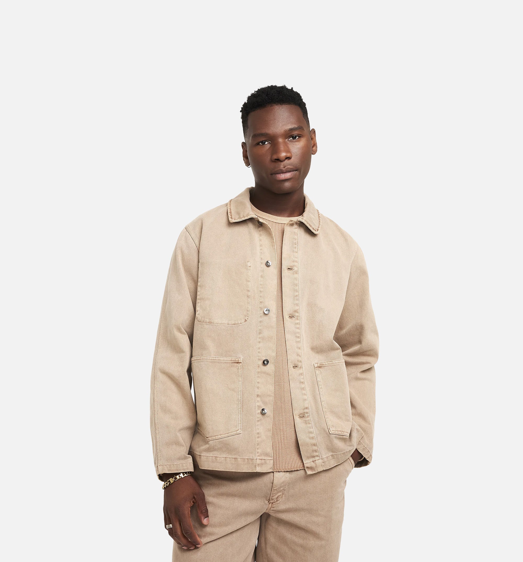 NSW Life Button Up Mens Jacket - Brown、mySite、dreamappss