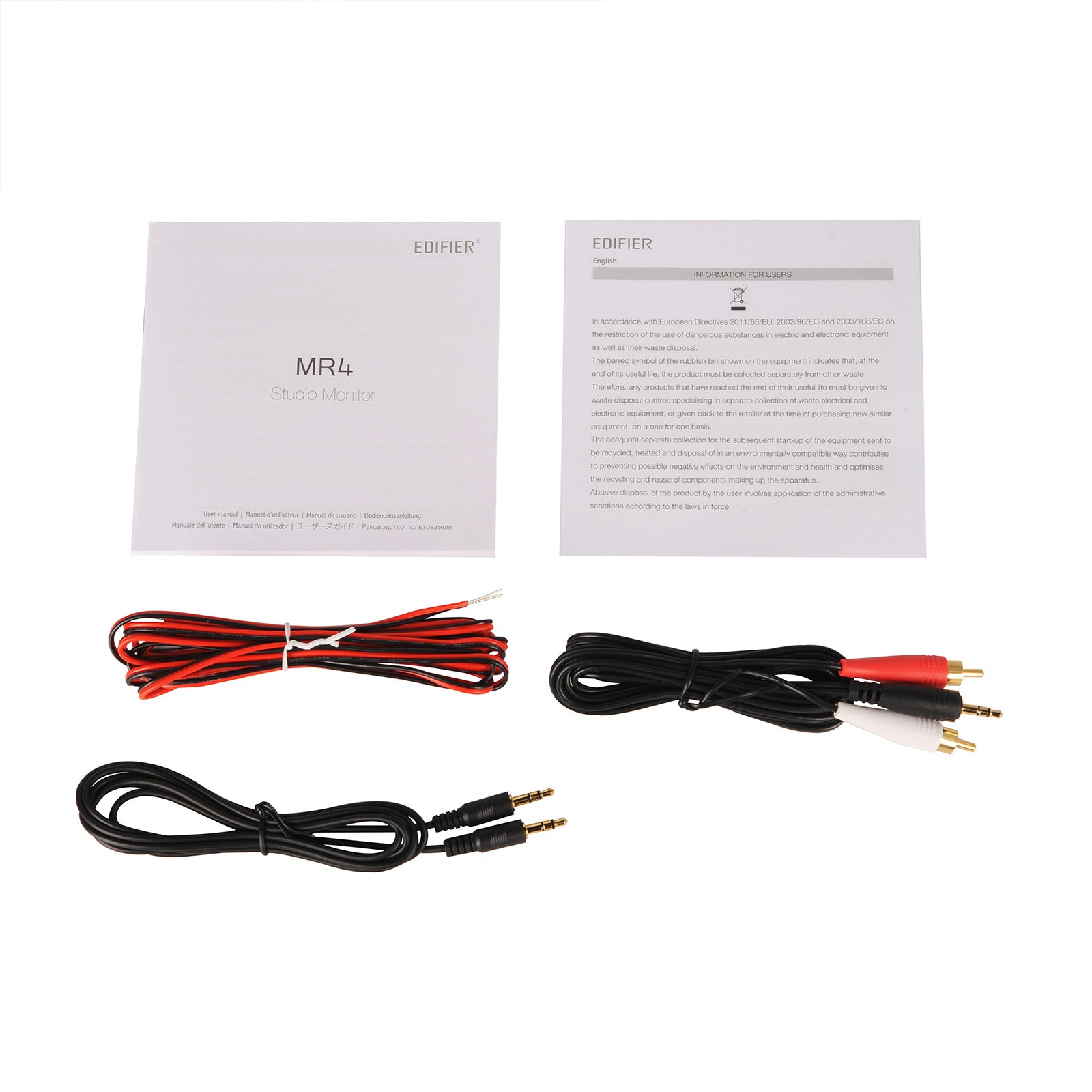 Edifier MR4 Powered Studio Monitor Speakers, 4 Active Near-field Monitor Speaker - White (Pair)、mySite、camillekostekn