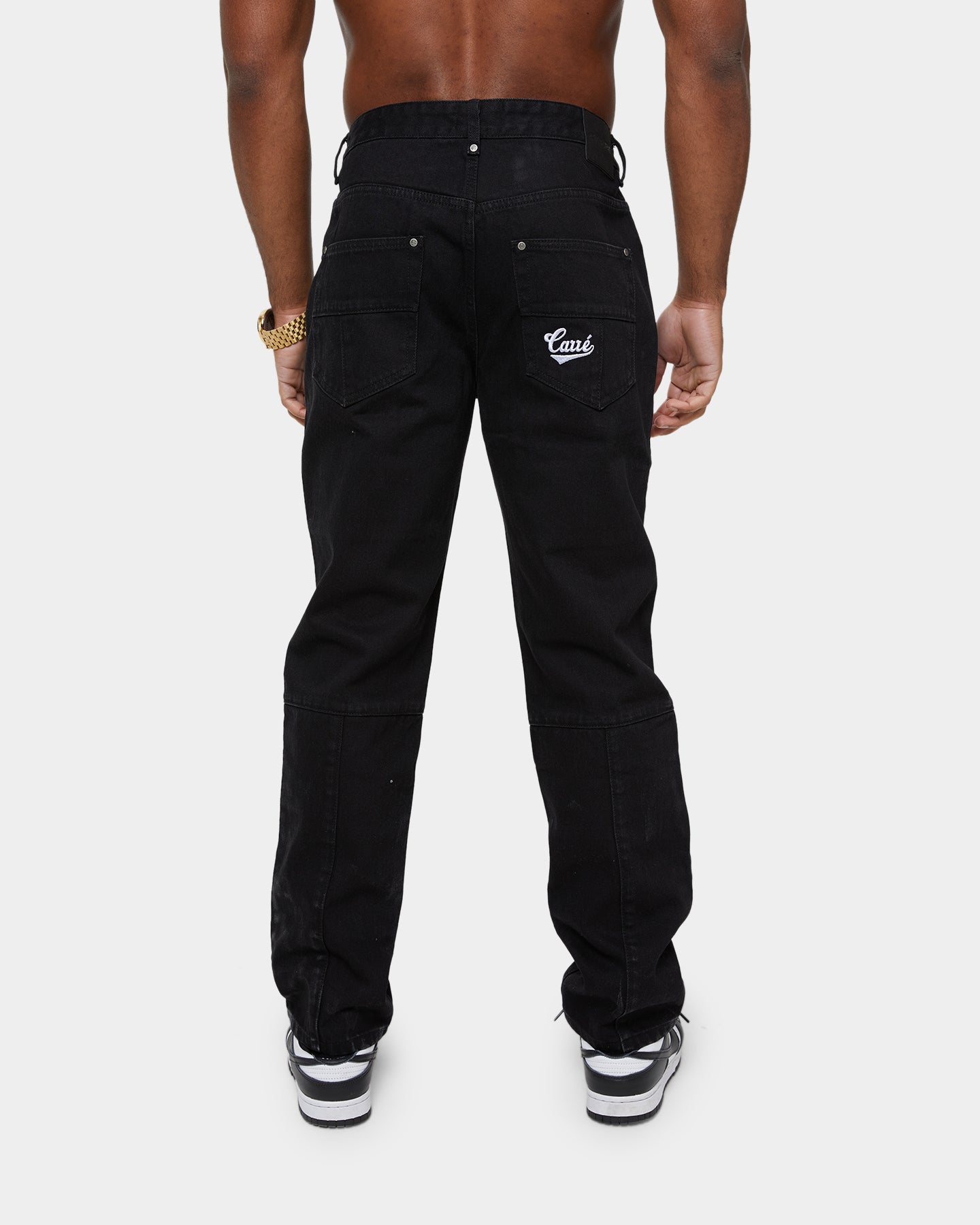 Carre Simplicite Panel Slim Jeans Black、mySite、zt4zffjzw