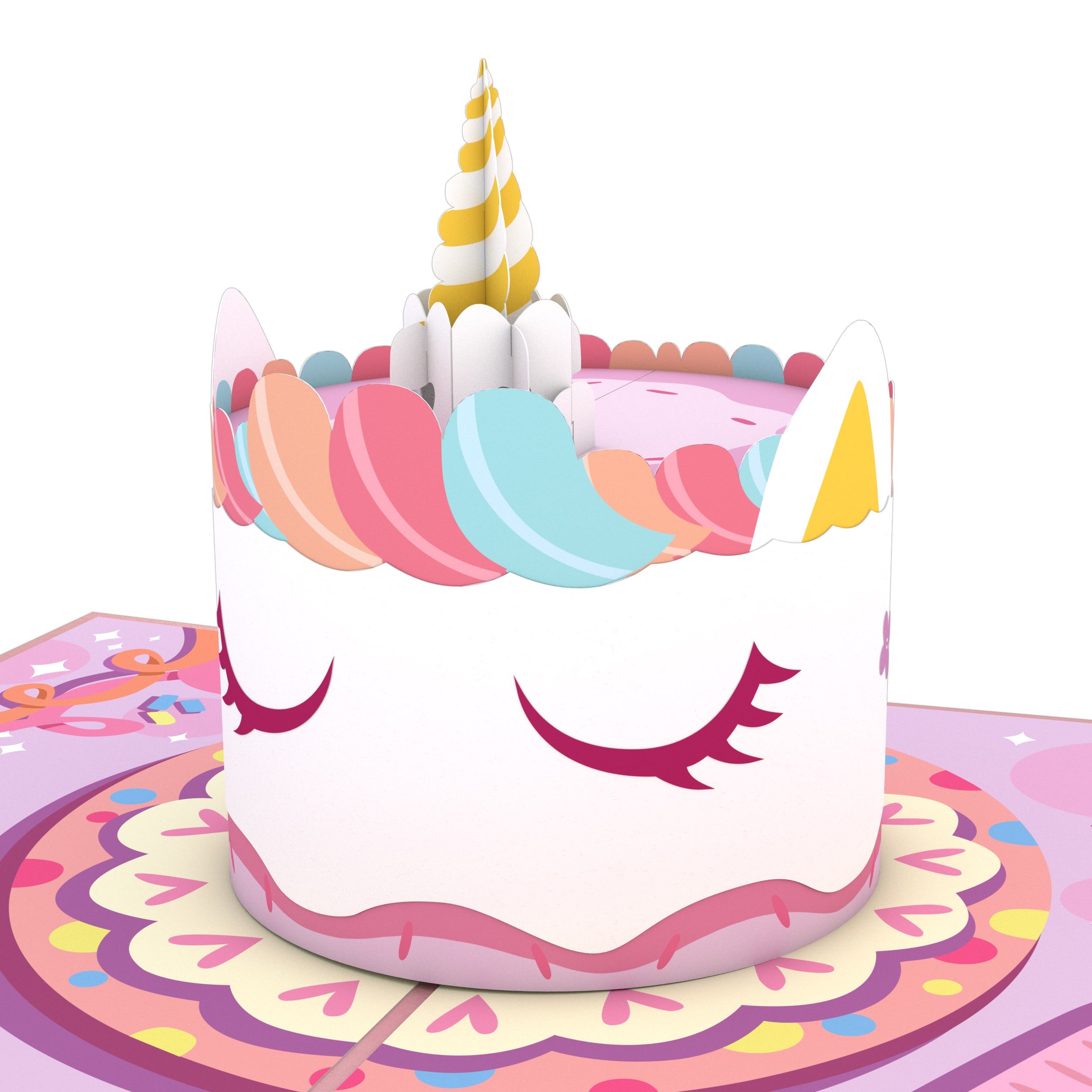Unicorn Cake Pop-Up Card、mySite、solidvoid
