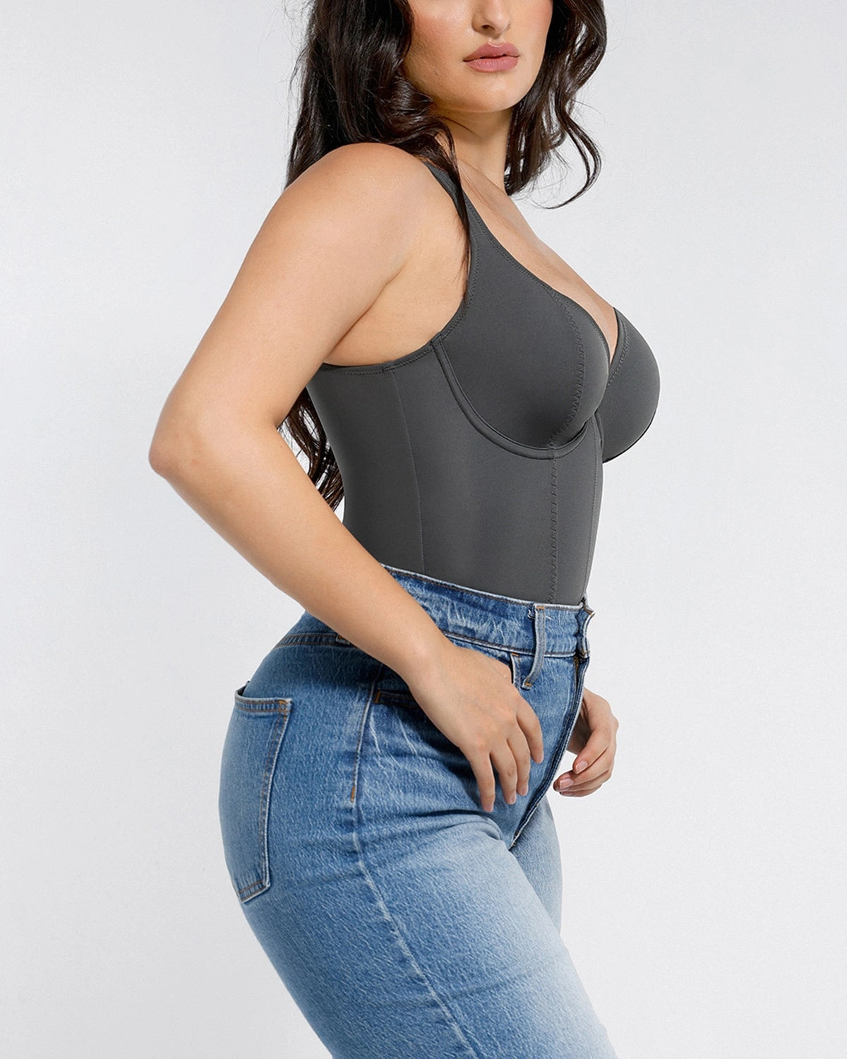 AirSlim® Chic Scoop Neck Thong Bodysuit、mySite、bengalsvssteelers