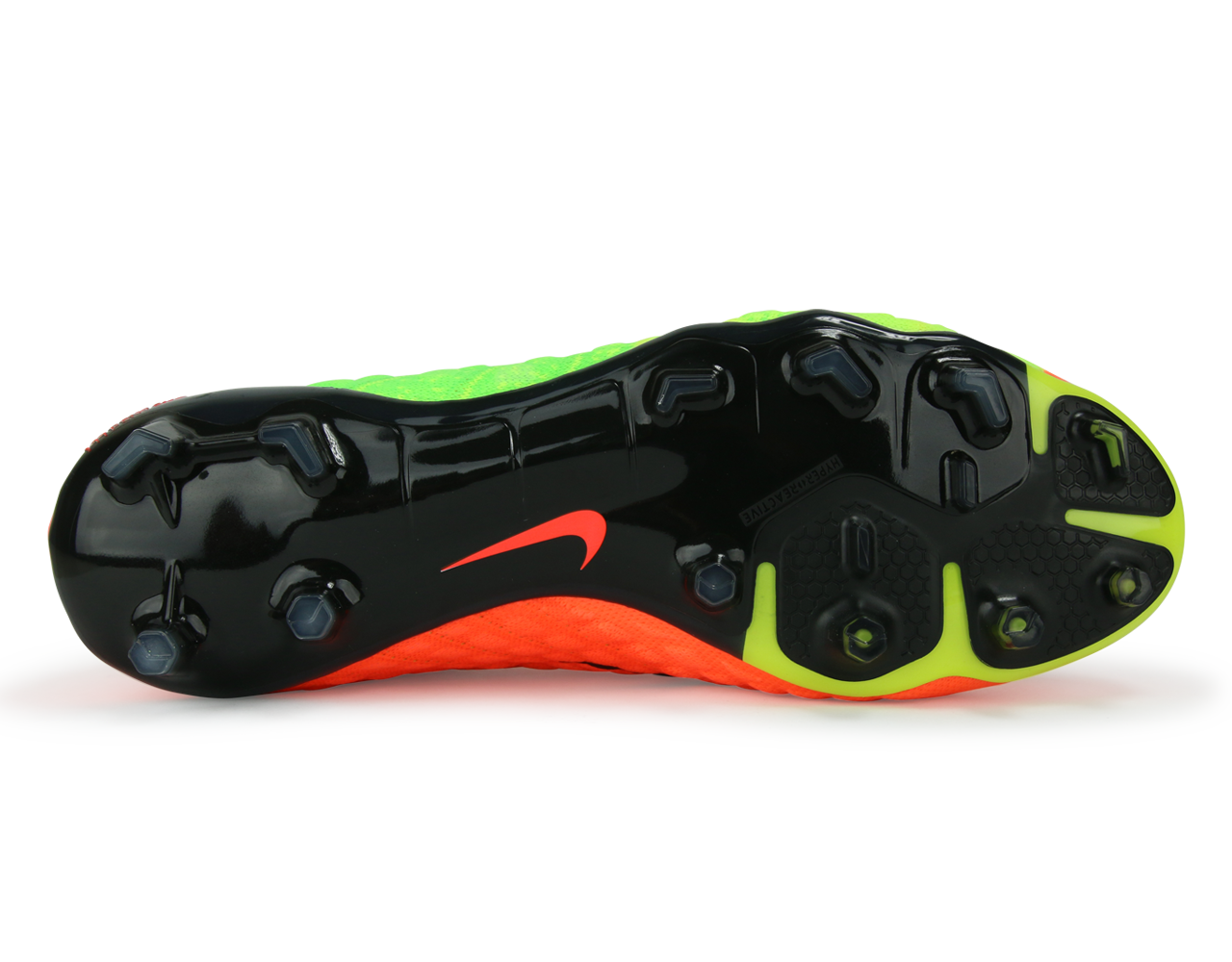 Nike Men's Hypervenom Phantom III Dynamic Fit FG Electric Green/Black/Hyper Orange、mySite、noshort