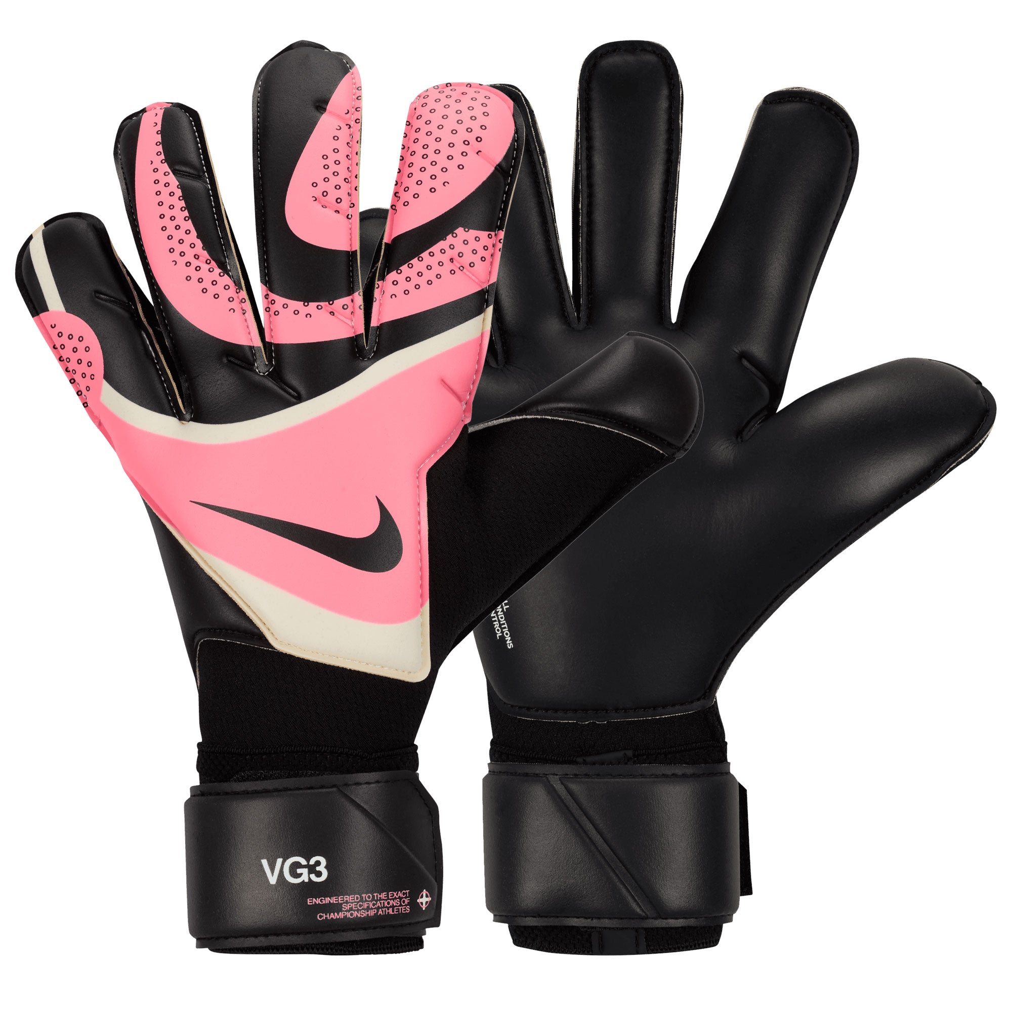Nike Men's Vapor Grip 3 Goalkeeper Gloves Sunset Pulse/Black、mySite、noshort
