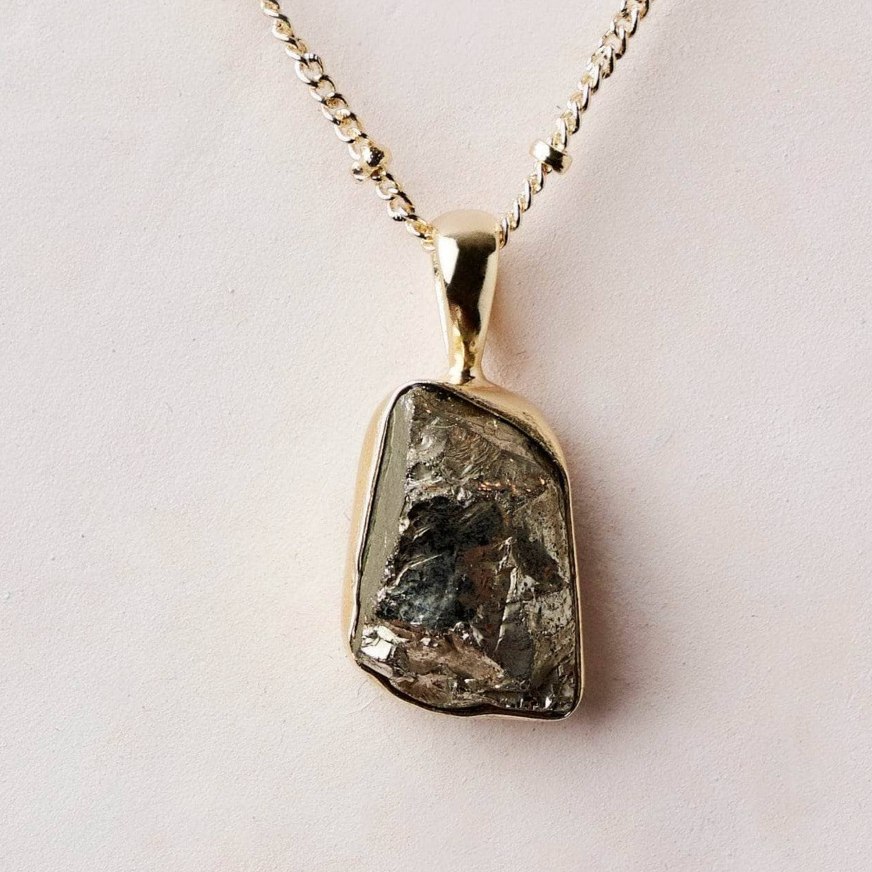 Pyrite Raw Crystal Necklace、mySite、hinf8tx79