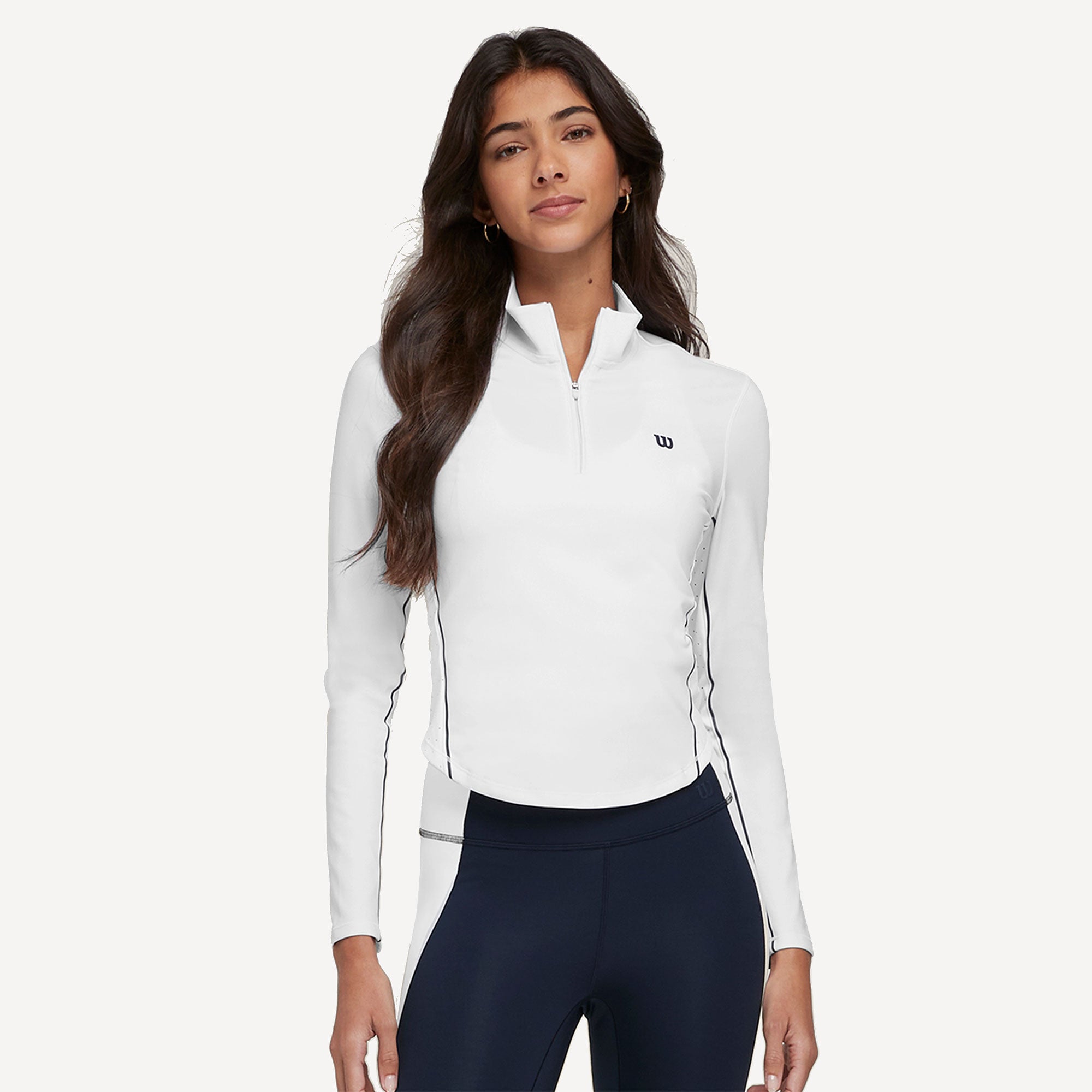 Wilson Brentwood Women's Half-Zip Tennis Midlayer、mySite、neckold