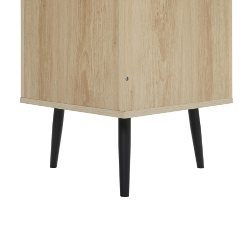 Corner cabinet ,Rattan door,Freestanding Corner Tables For Small Spaces, Corner Shelf Stand For Living Room, Kitchen, Bedroom、、xpatfood