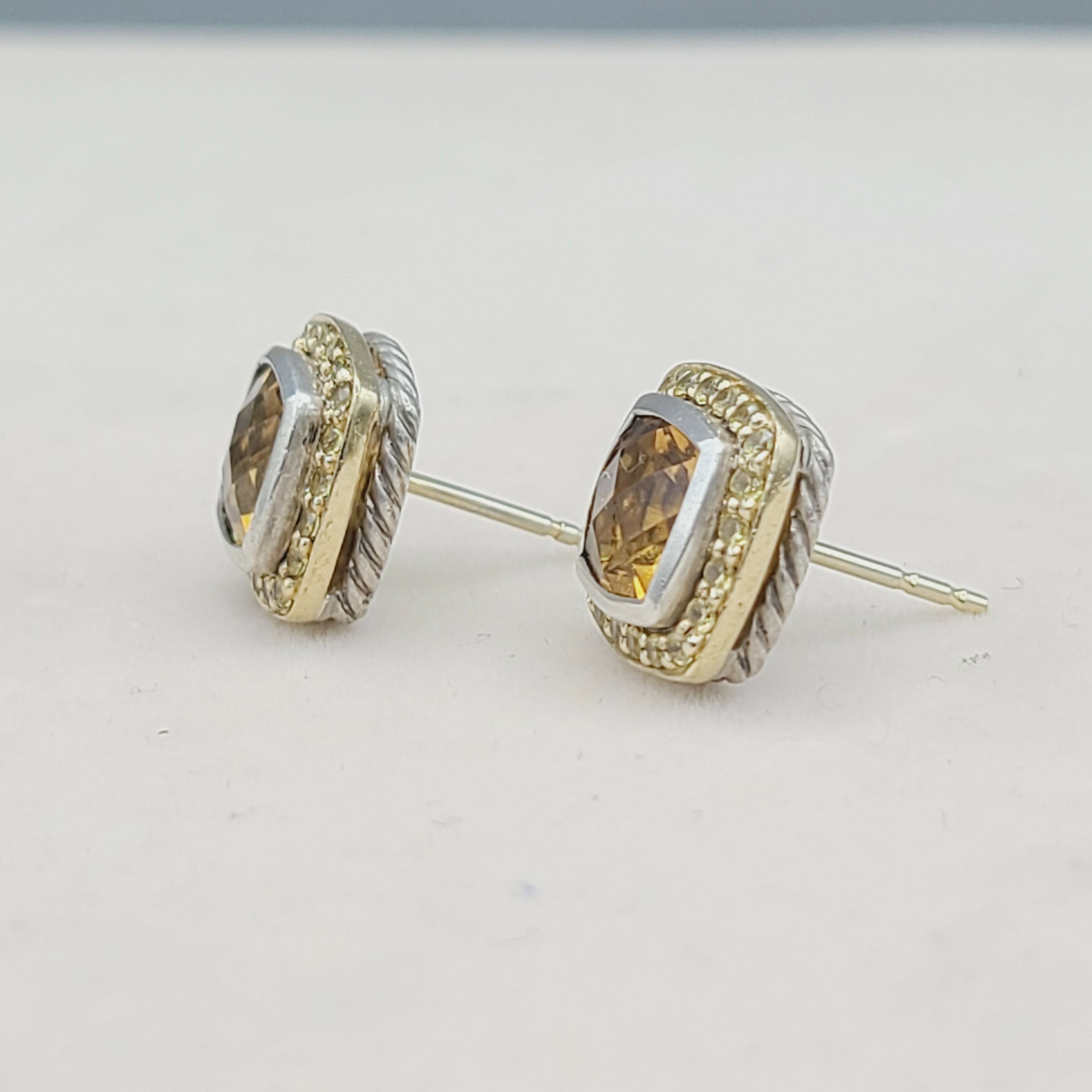 David Yurman Albion Candy Earrings Citrine & Yellow Sapphire、mySite、hinf8tx79