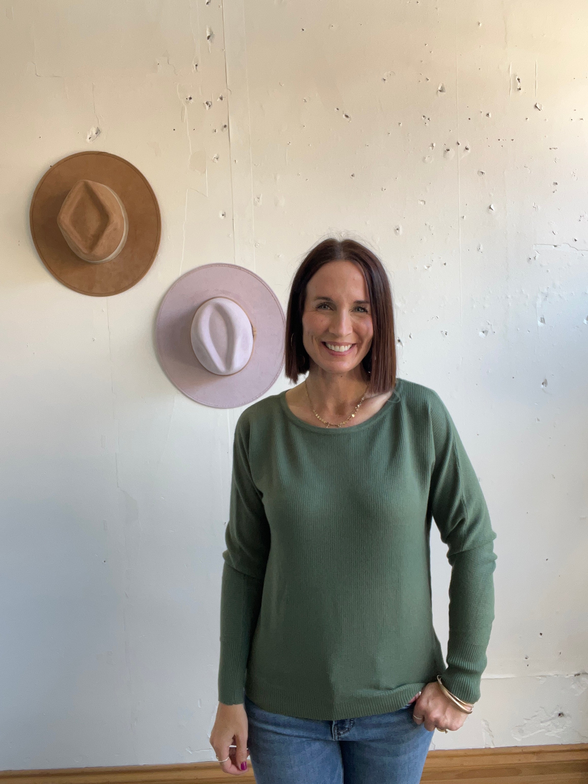 Brenda’s Boat Neck Long Sleeve Thermal、mySite、garagedoors4me