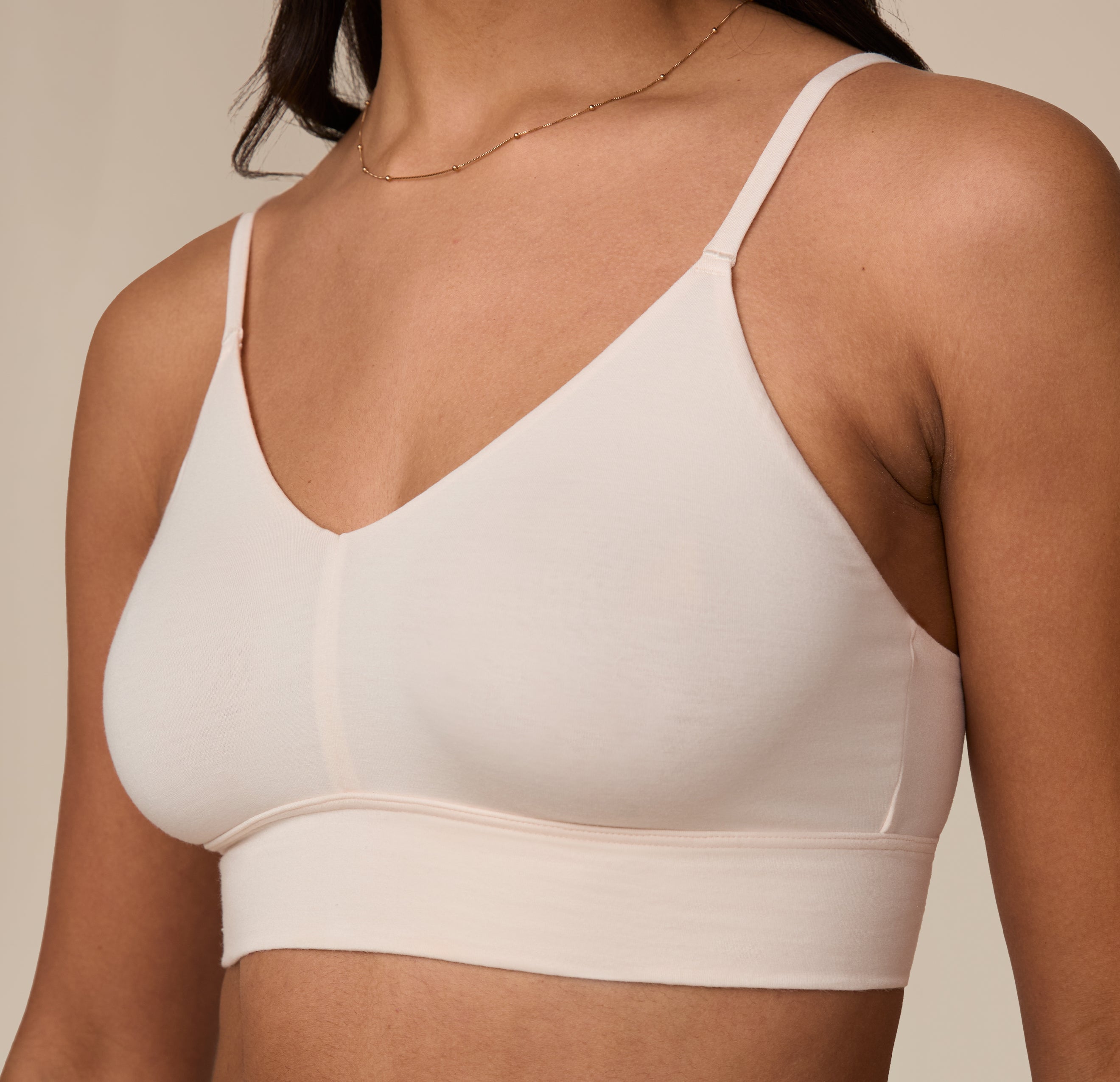 Cloud Cotton Triangle Bralette - Quartz、mySite、bengalsvssteelers