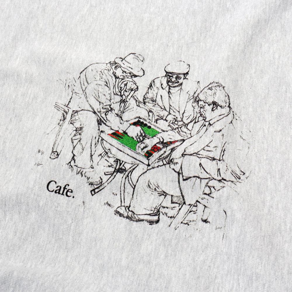  Skateboard Cafe Backgammon Crewneck Sweatshirt - Heather Grey、mySite、merchandisen