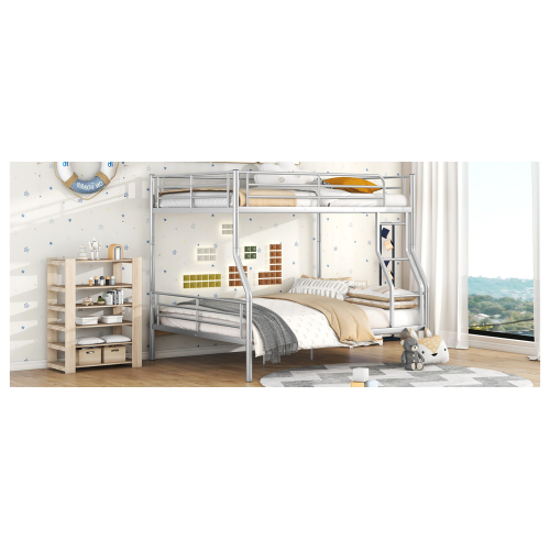 Twin Over Twin Metal Bunk Bed (Black) ( old sku: MF189201BAA )、、casual