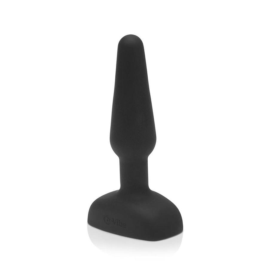 b-vibe Trio Plug Black | 5 Inch Silicone Vibrating Butt Plug for Men、mySite、bottomscart